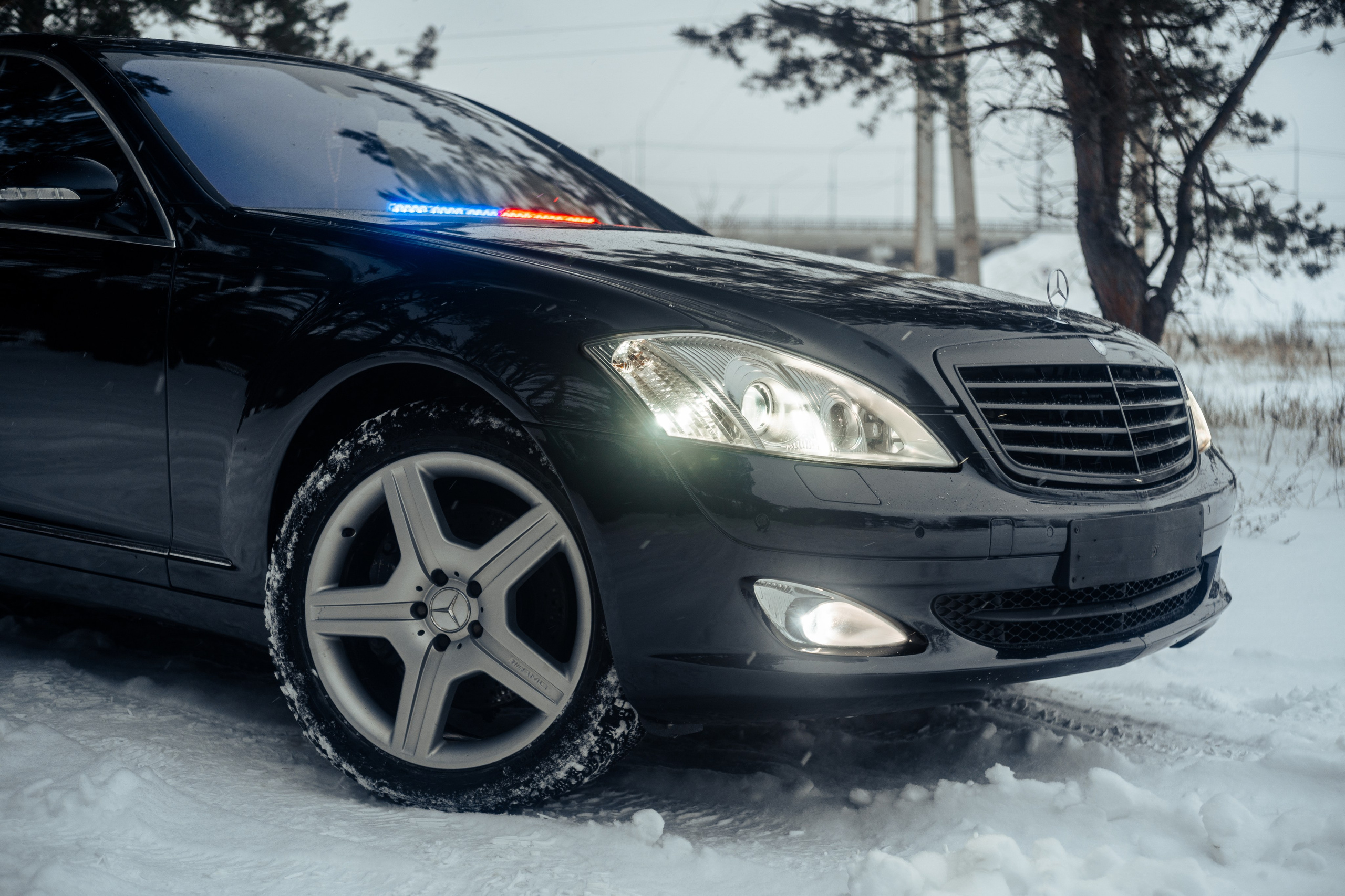 Автомобильная фото-сессия Mercedes-Benz S-class W221 в Калуге