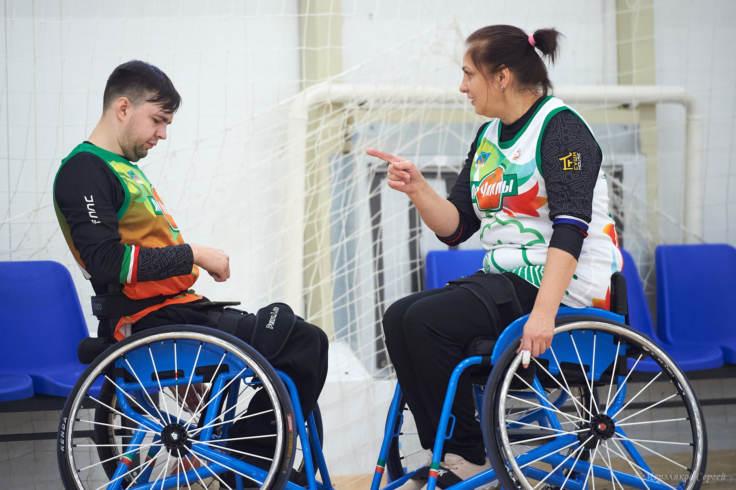 X традиционный Рождественский турнир по баскетболу на колясках. Ижевск. Спортивный репортажный фотограф в Ижевске Сергей Мерзляков