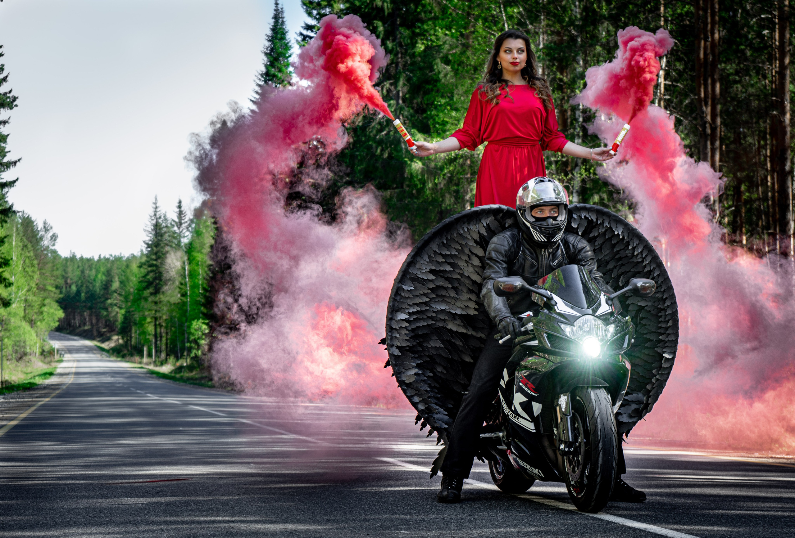 Фотосессия влюбленные на мото. Фотограф Екатеринбург Кокшарова Александра