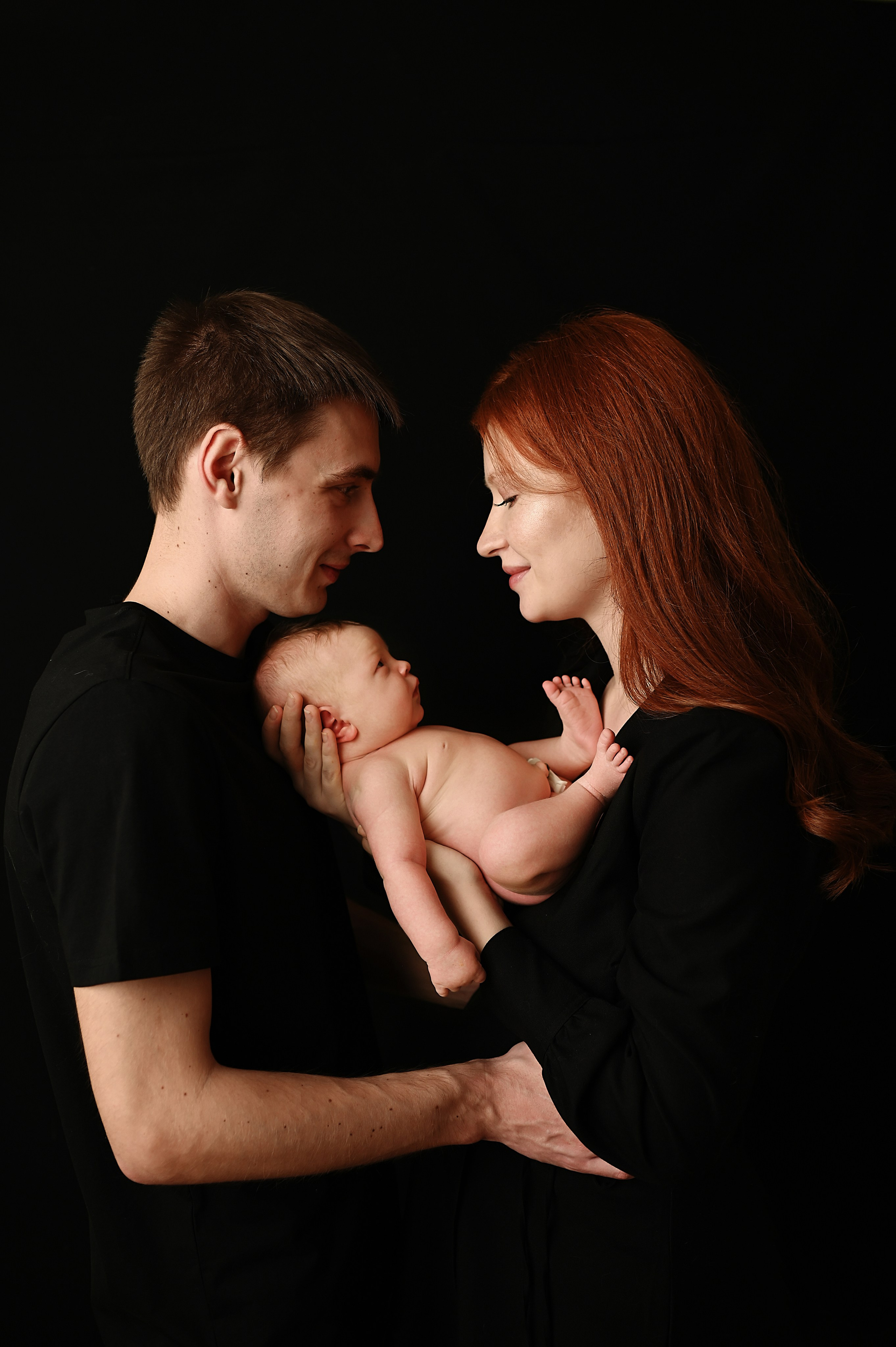 Фото с родителями. Фотограф новорожденных Кемерово Анастасия Шромова