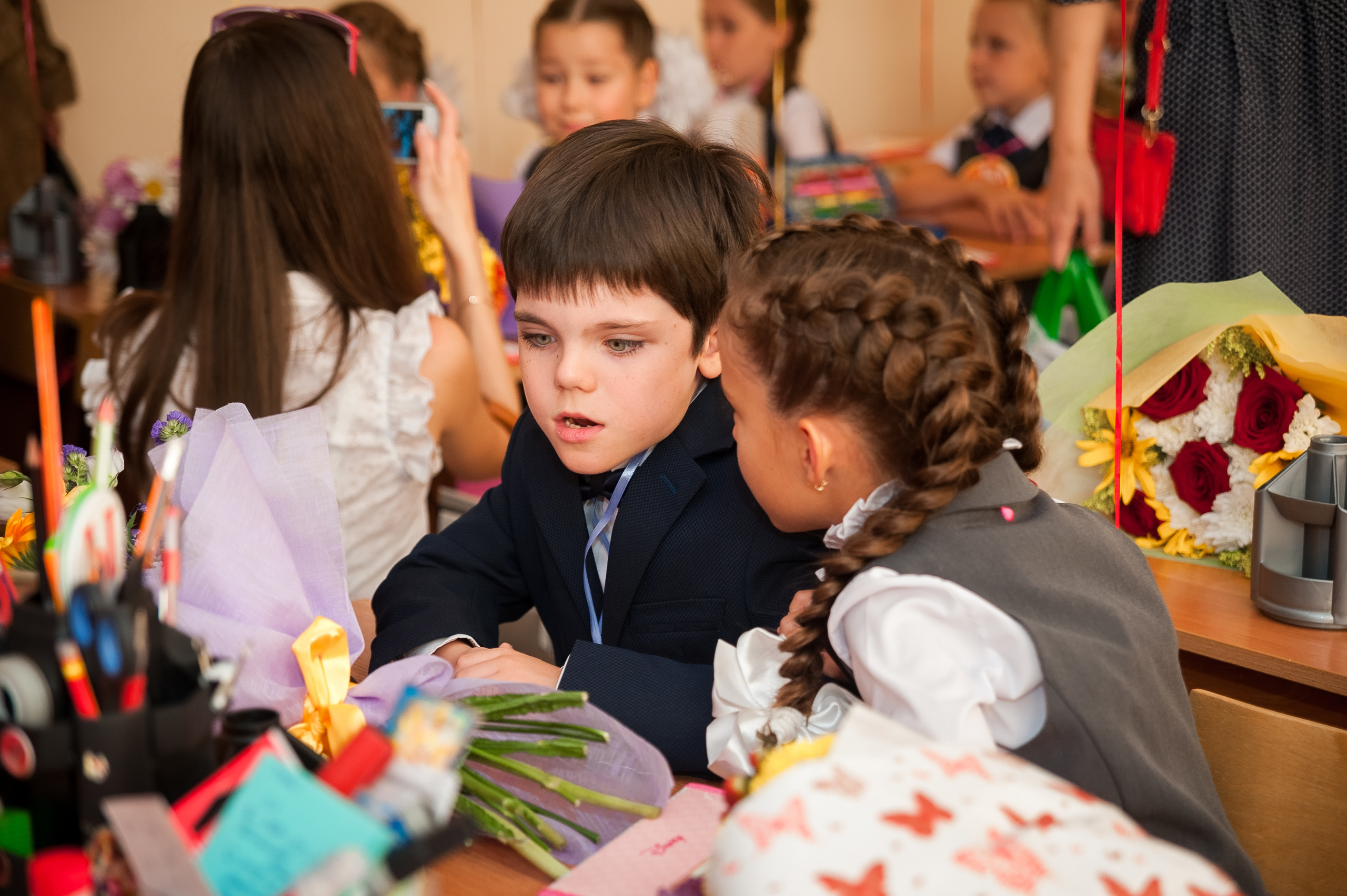 1 Б класс, 1 сентября