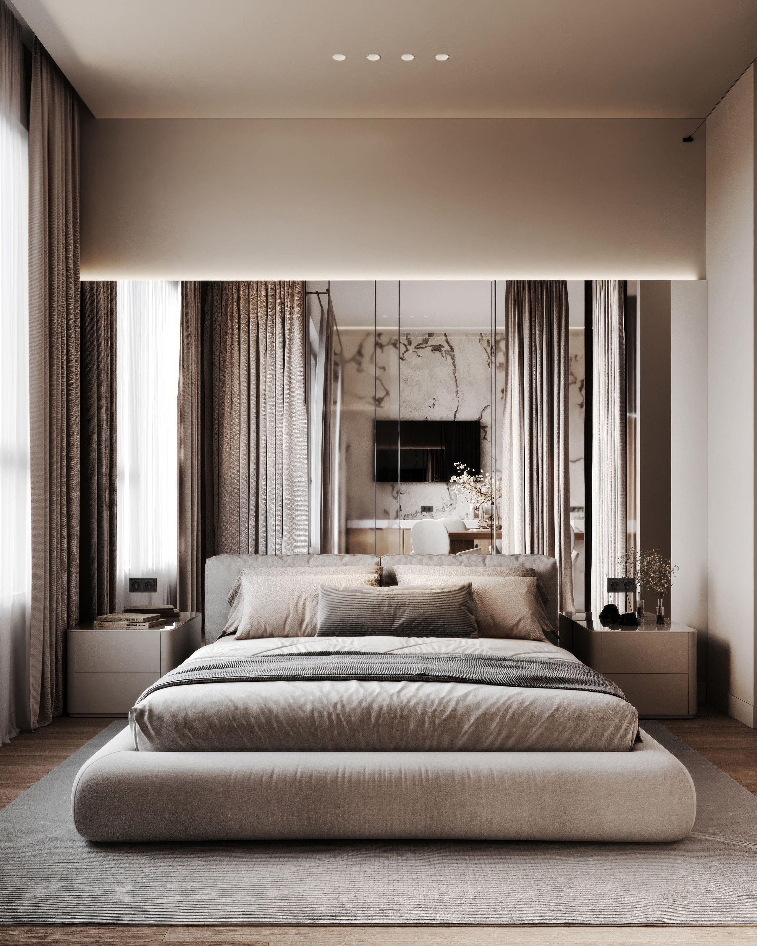 Nevsky apartment. Визуализация интерьера Corsa Render