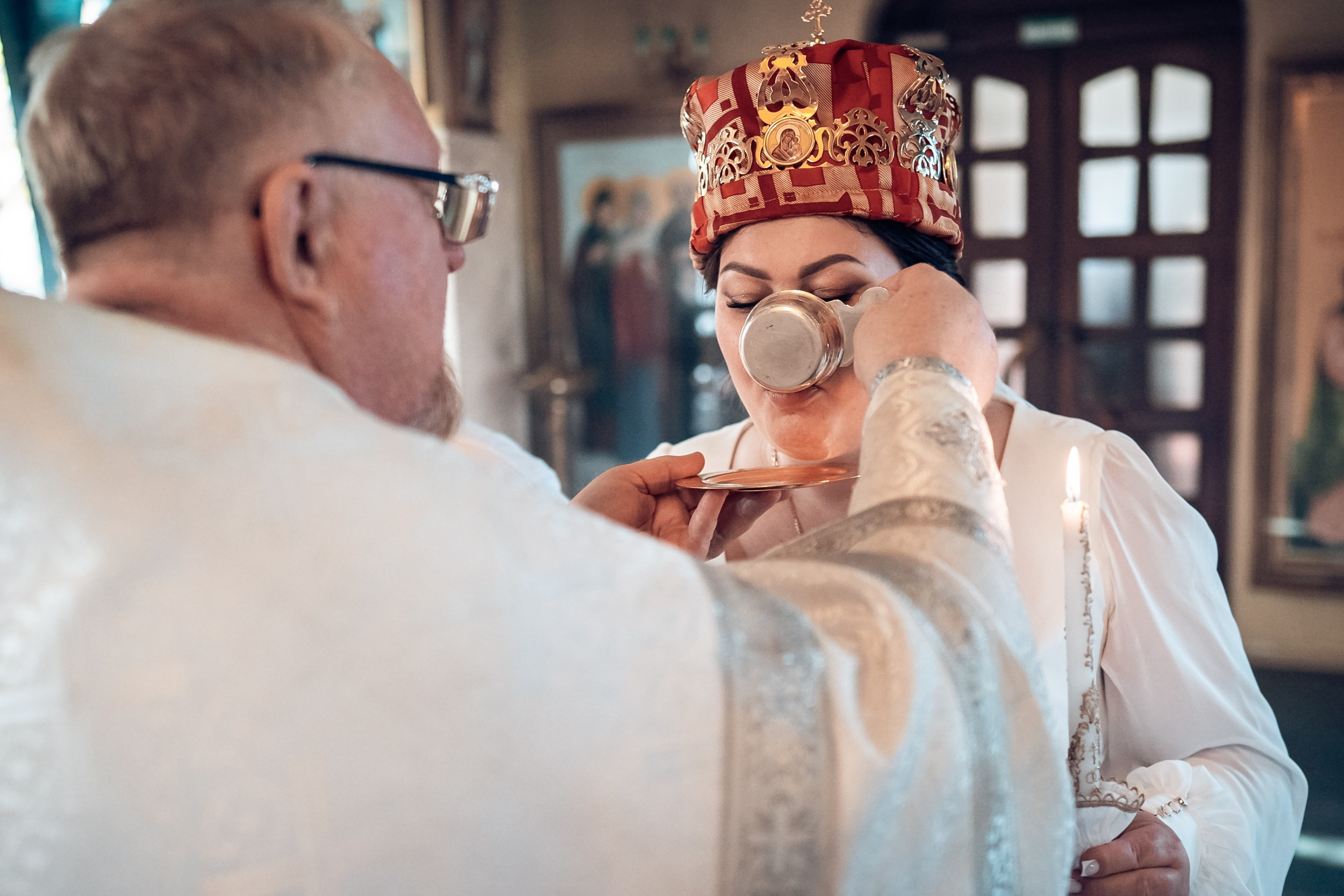 Венчание в храме Прп. Сергия Радонежского с. Орлиное. Церковный фотограф Севастополь