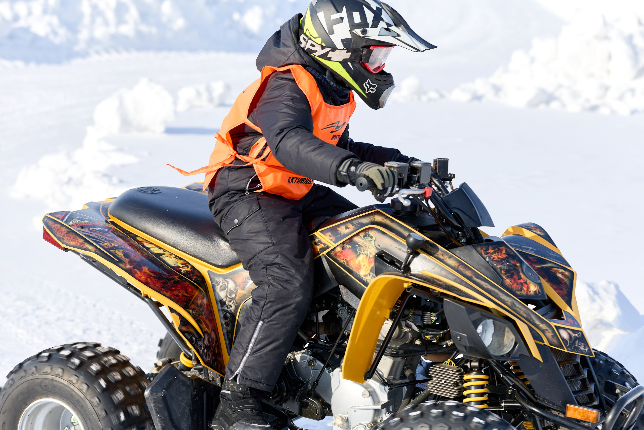 Топим Лёд — 2026. Соревнования на квадроциклах. Фотограф в Новосибирске Алена Скокова