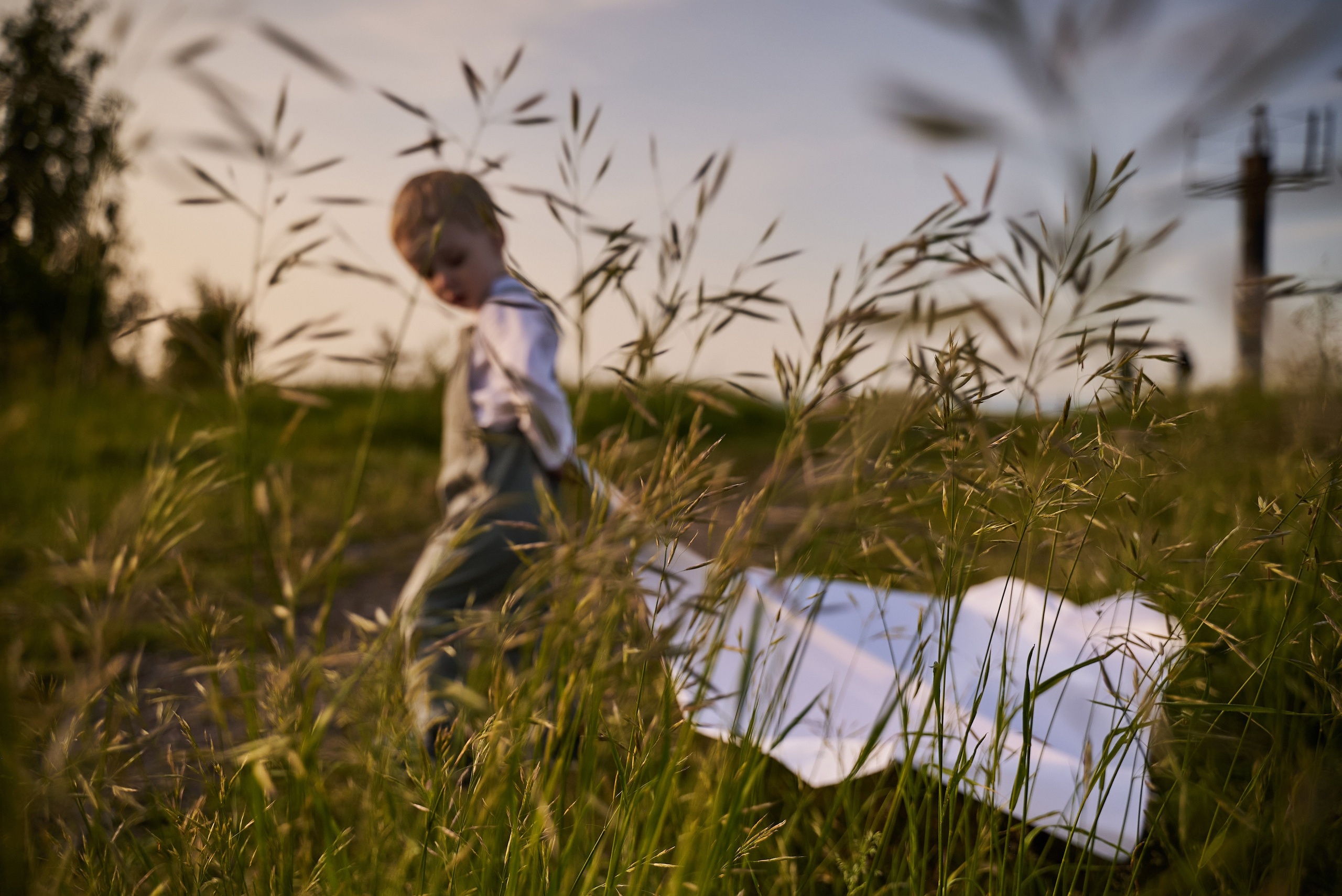 Летняя история. Бумажный самолёт. Детский и семейный фотограф Шемарова Ольга