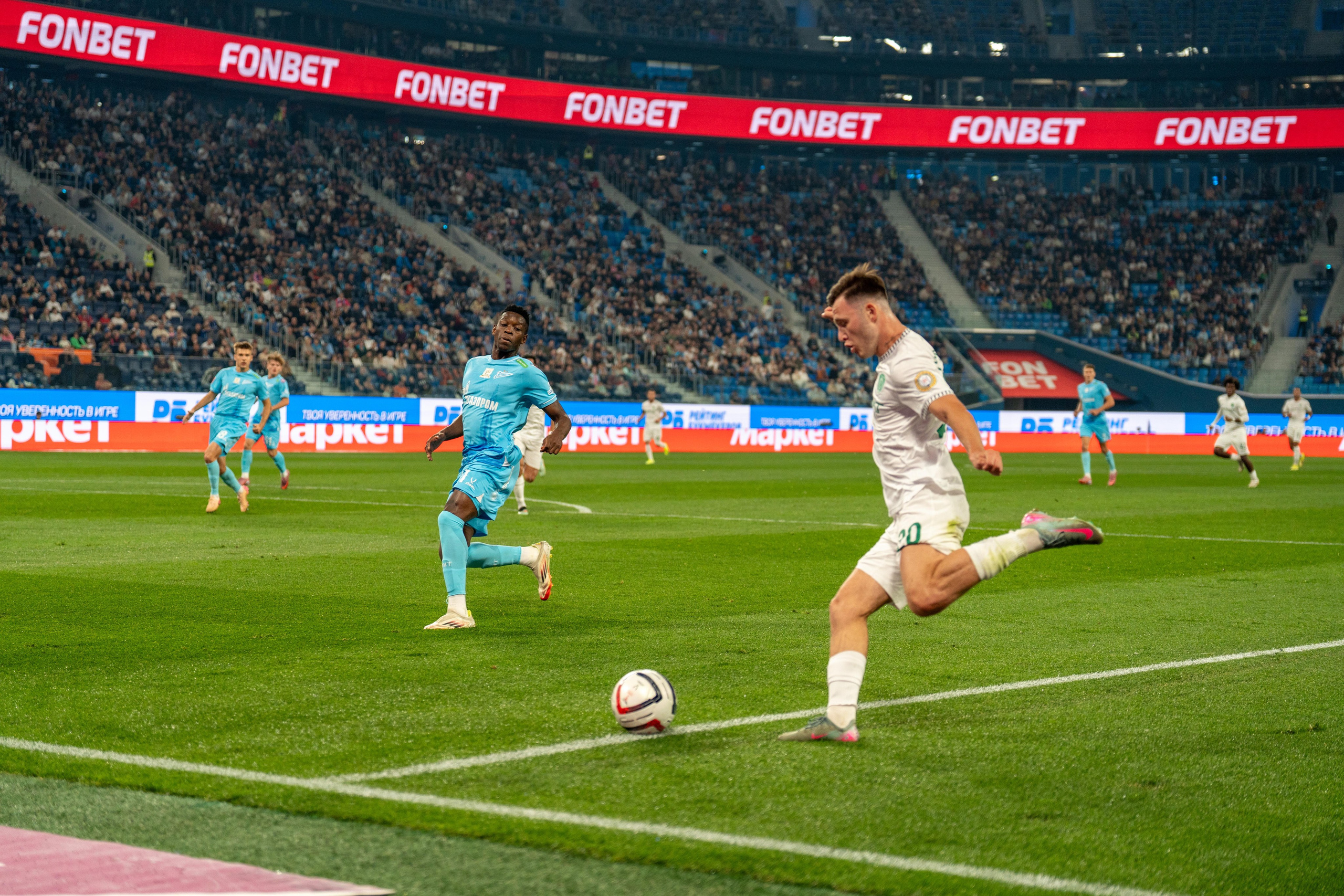 Футбол: Зенит–Ахмат на Газпром Арене, спортивный фотограф Санкт-Петербург