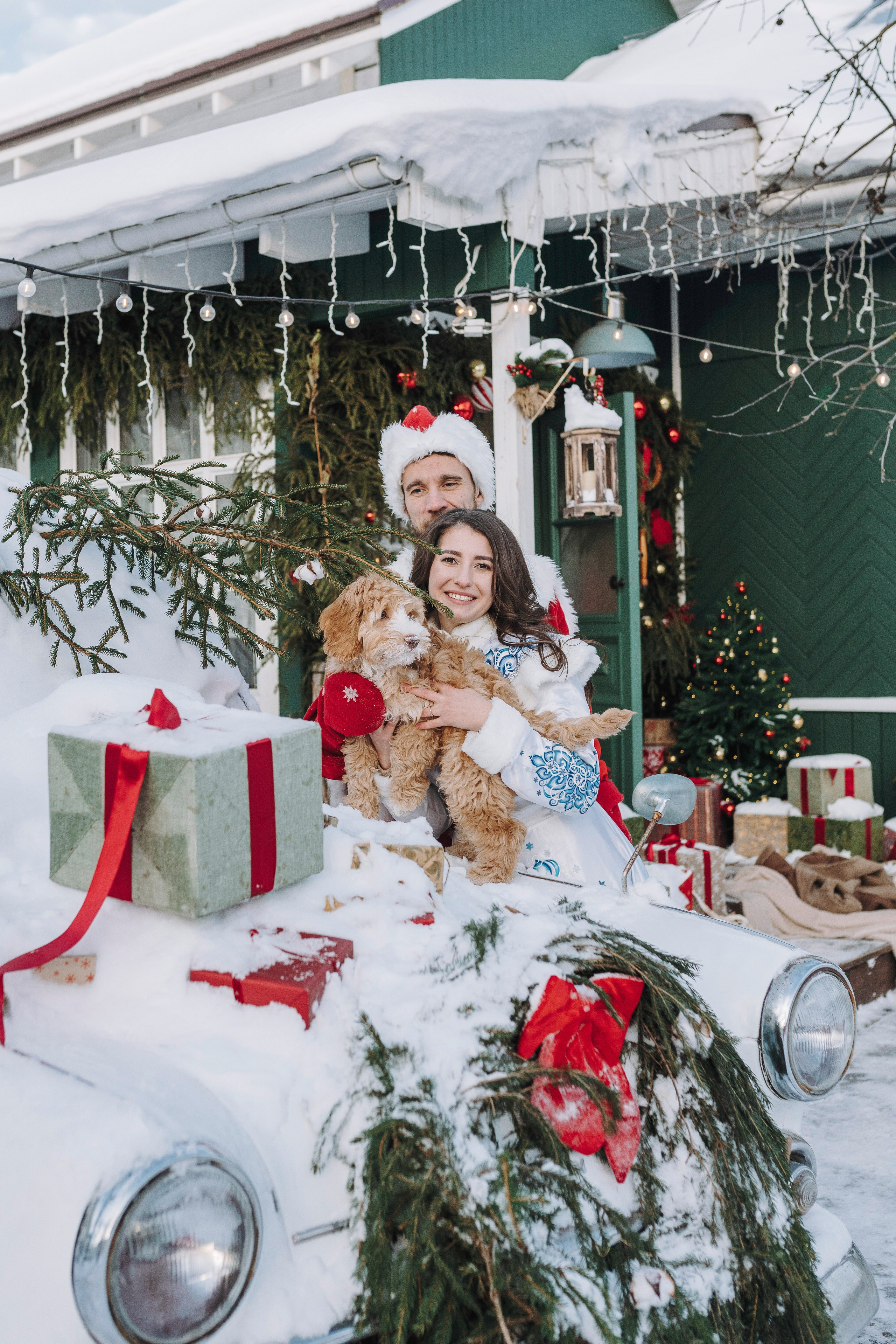 Мёрфи, Таня и Антон. Фотограф анималист в Спб недорого Олеся Майорова