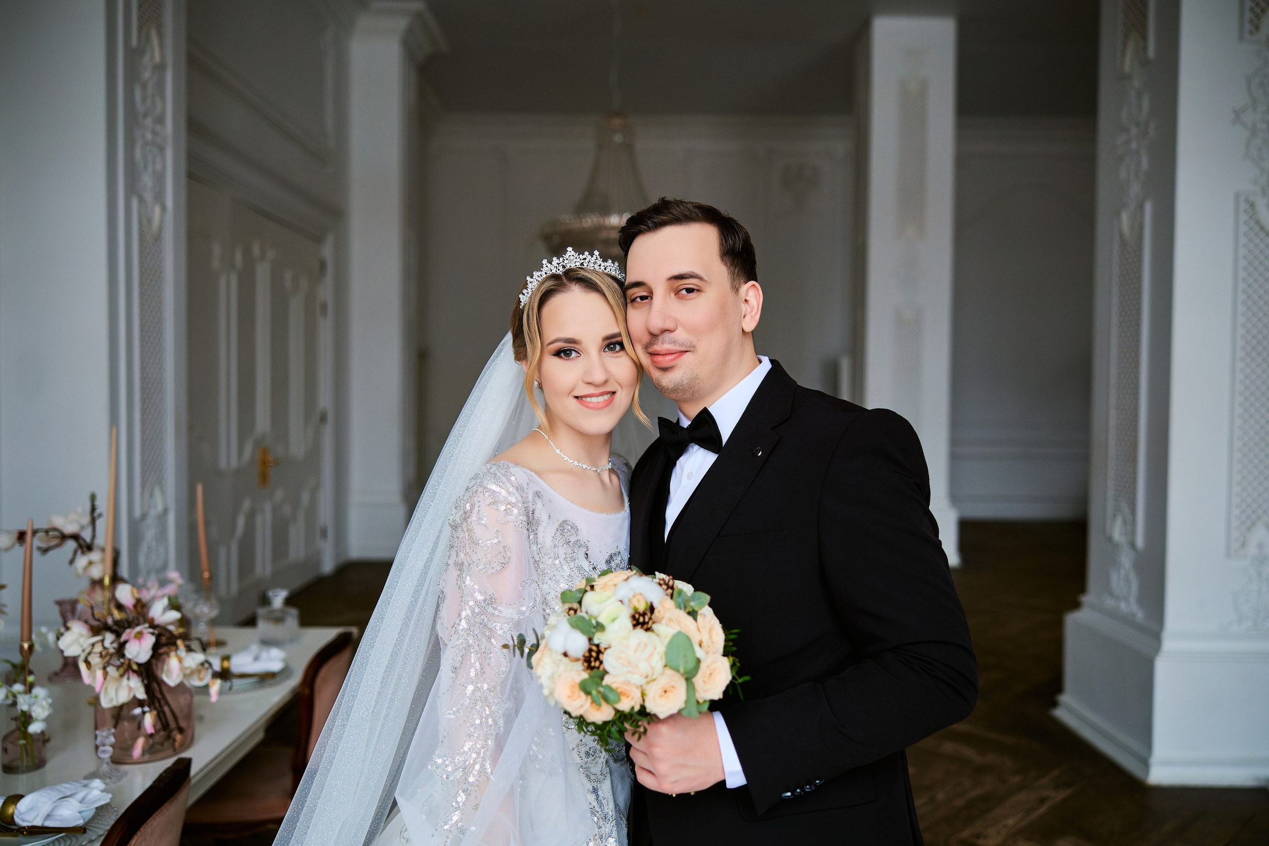 Свадебная фотосессия в студии. Свадебный фотограф Сергей Колбинский