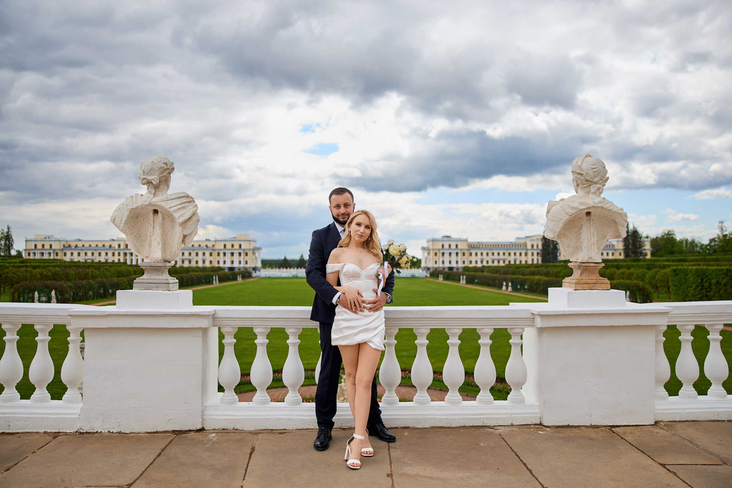 Свадебная фотосессия в Архангельском. Свадебный фотограф Сергей Колбинский