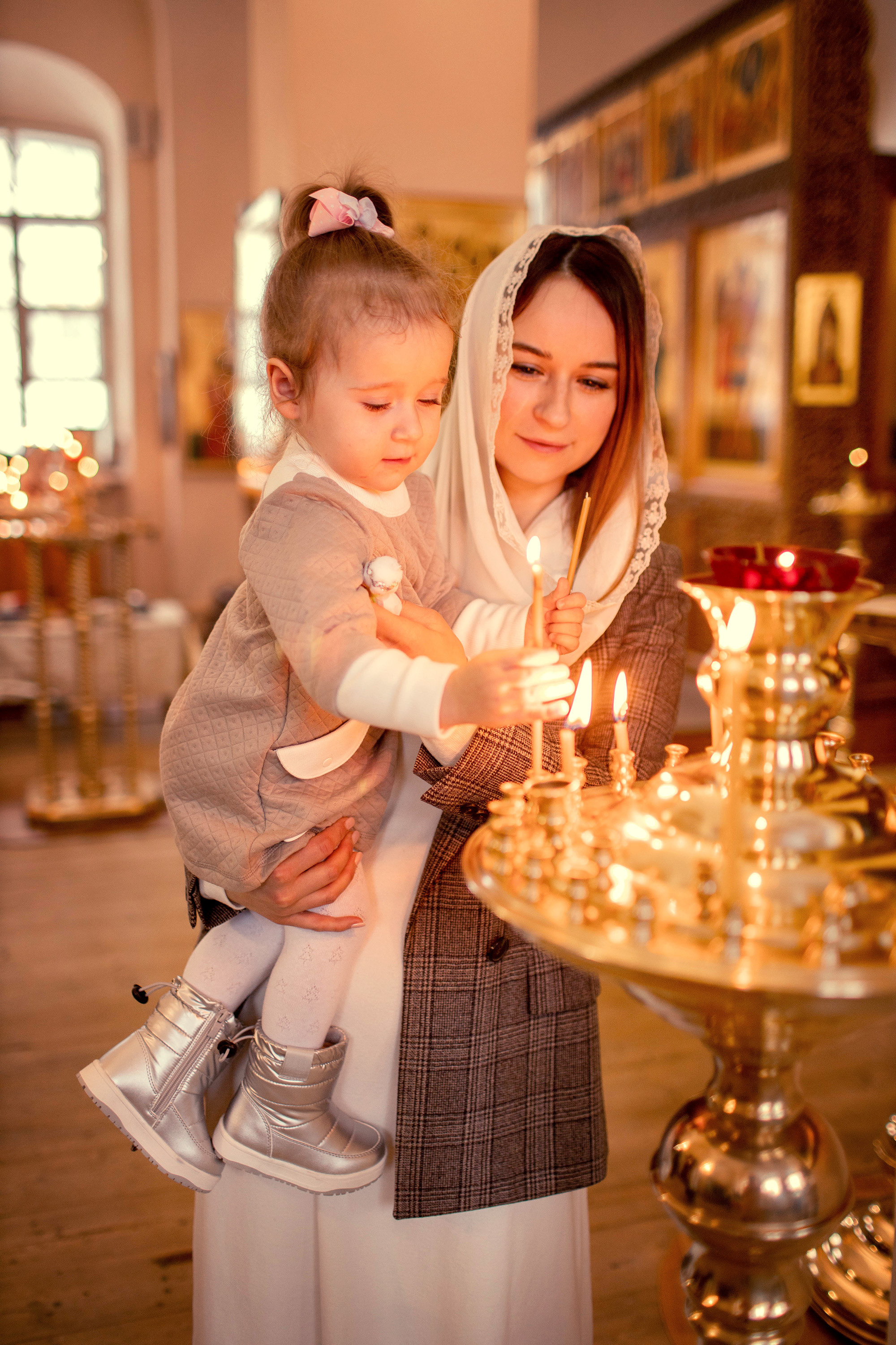 Крещение Миры. Детский и семейный фотограф в Твери Ольга Крестьянинова