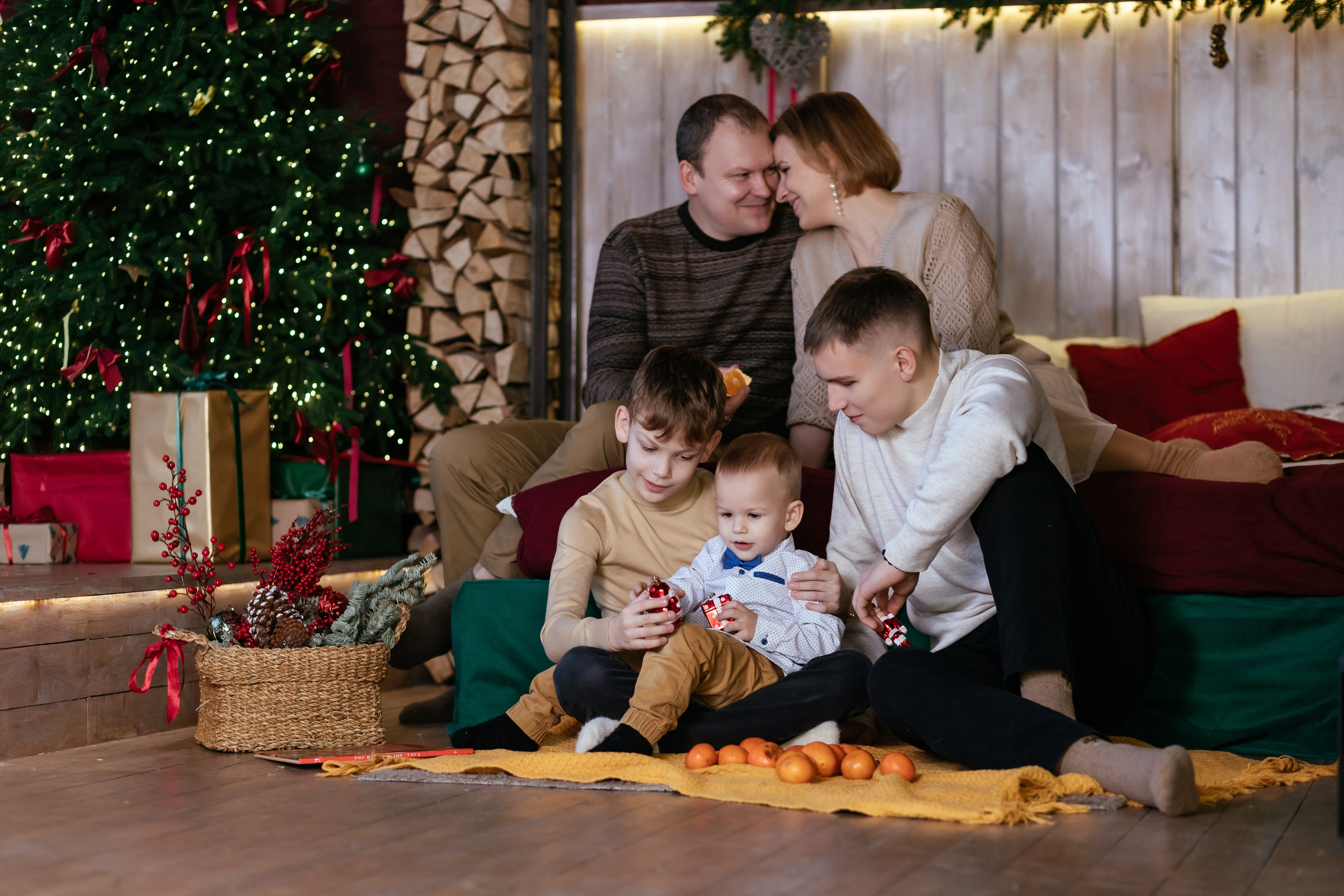Новогодняя семейная съёмка. EtoStudio. Семейный фотограф в Минске Приболовец Светлана