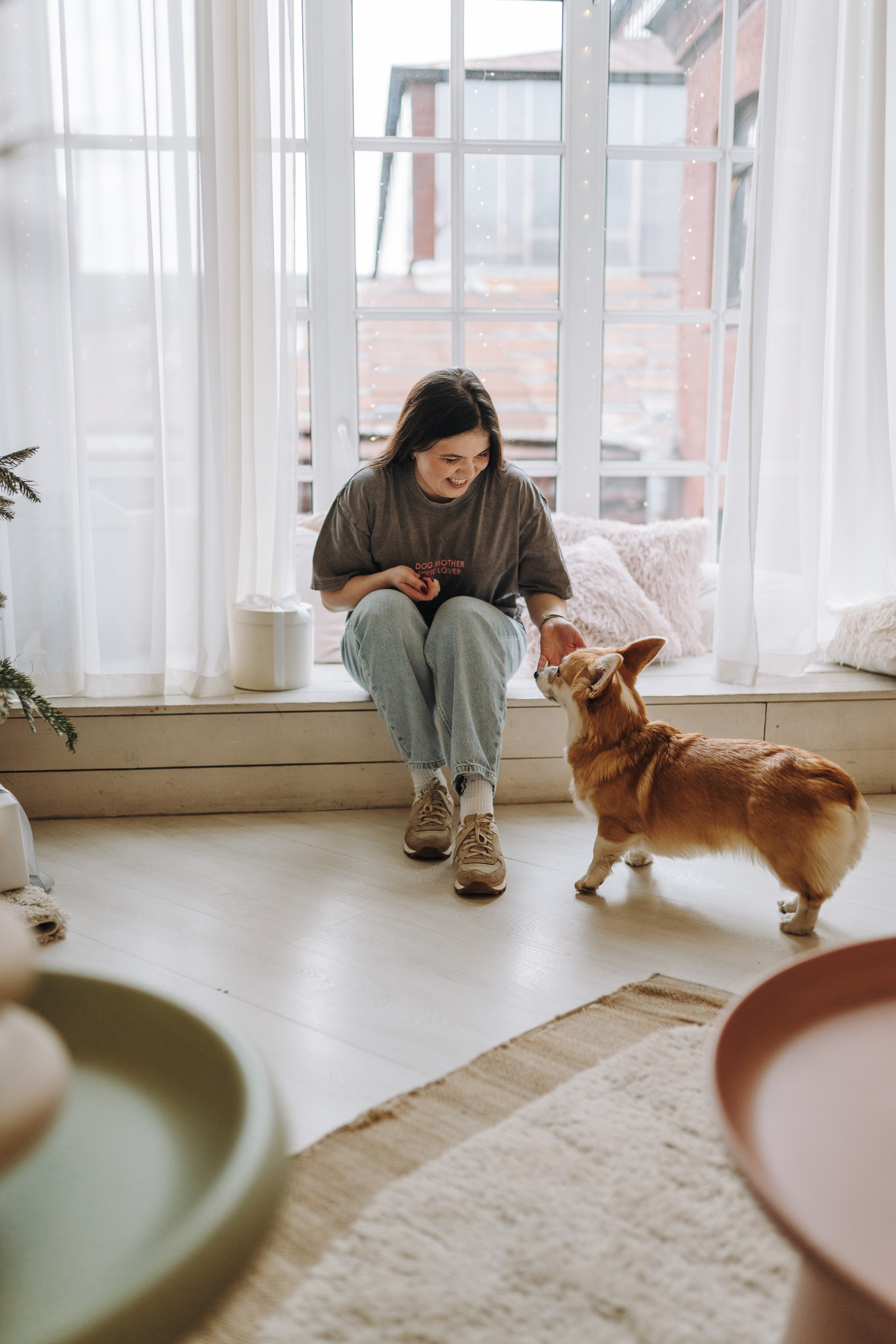 Александра и Бри. Фотограф анималист в Спб недорого Олеся Майорова
