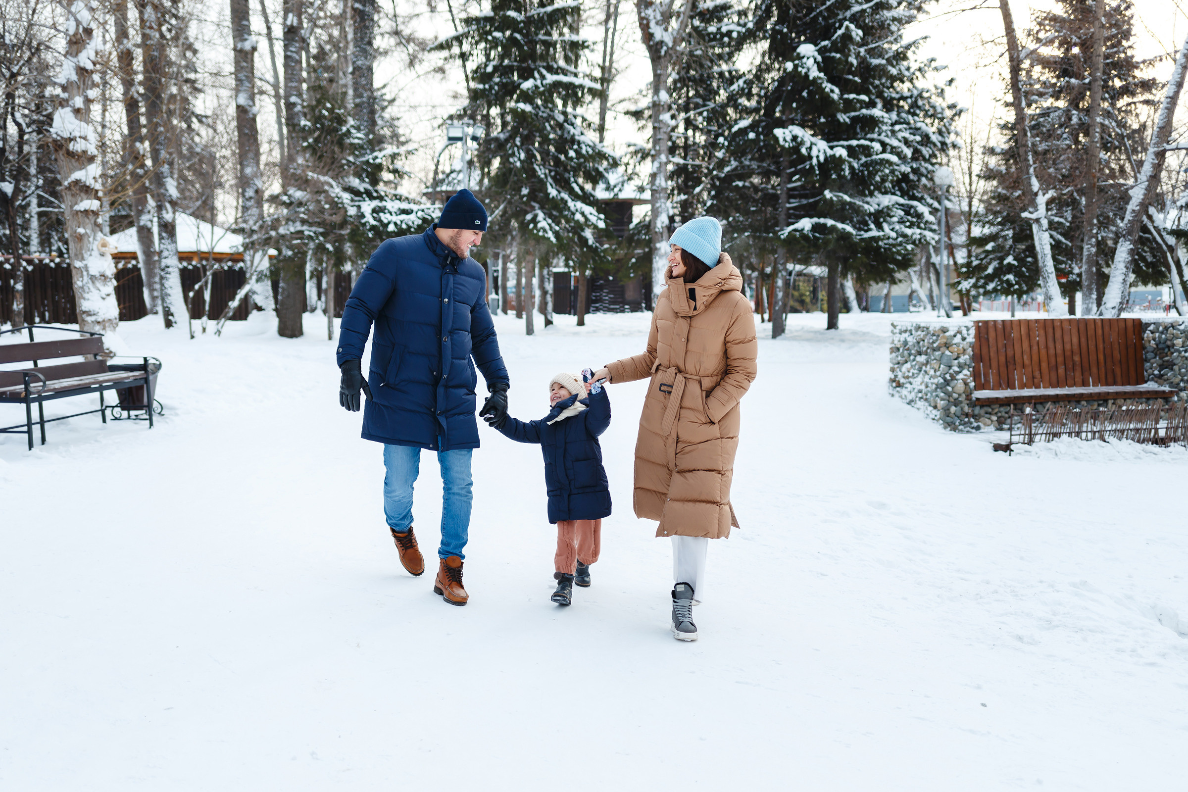 Рождественская прогулка большой дружной семьи. Фотограф в городе Томске. Жданова Олеся