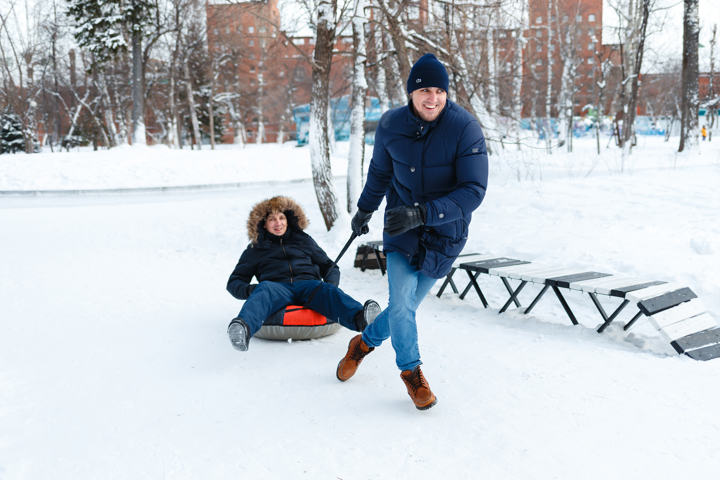 Рождественская прогулка большой дружной семьи. Фотограф в городе Томске. Жданова Олеся