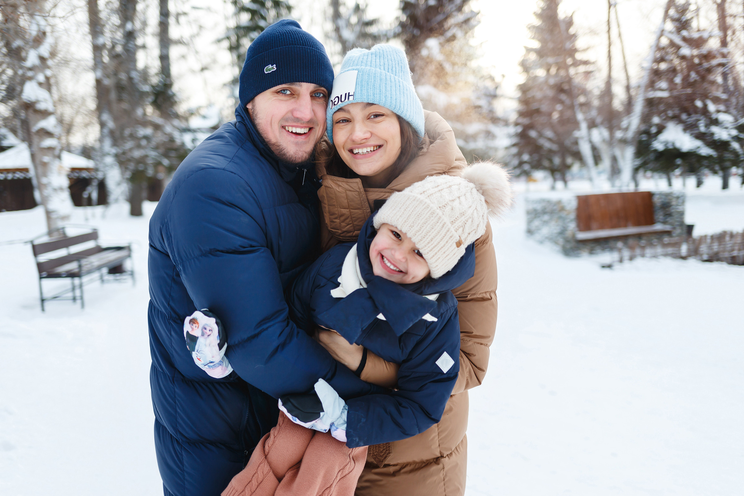 Рождественская прогулка большой дружной семьи. Фотограф в городе Томске. Жданова Олеся