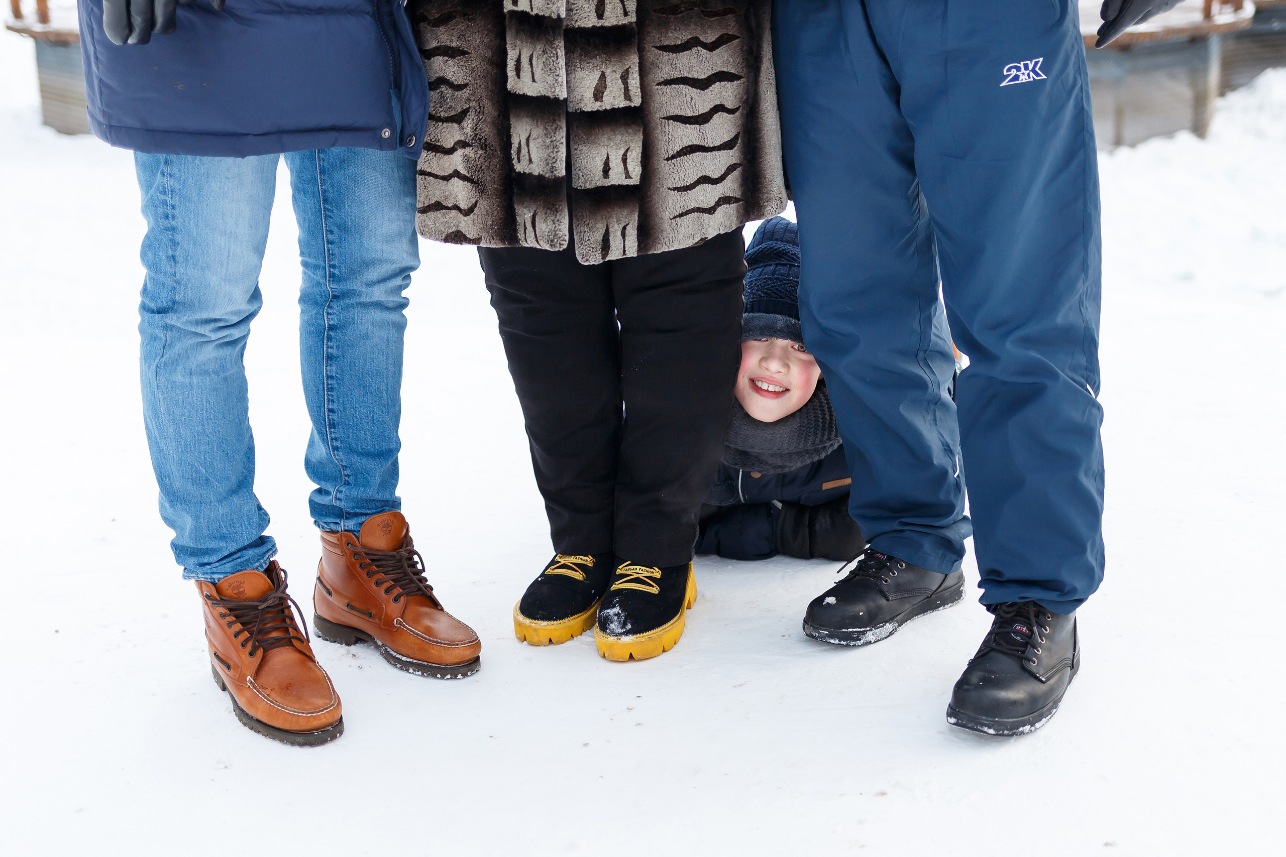 Рождественская прогулка большой дружной семьи. Фотограф в городе Томске. Жданова Олеся