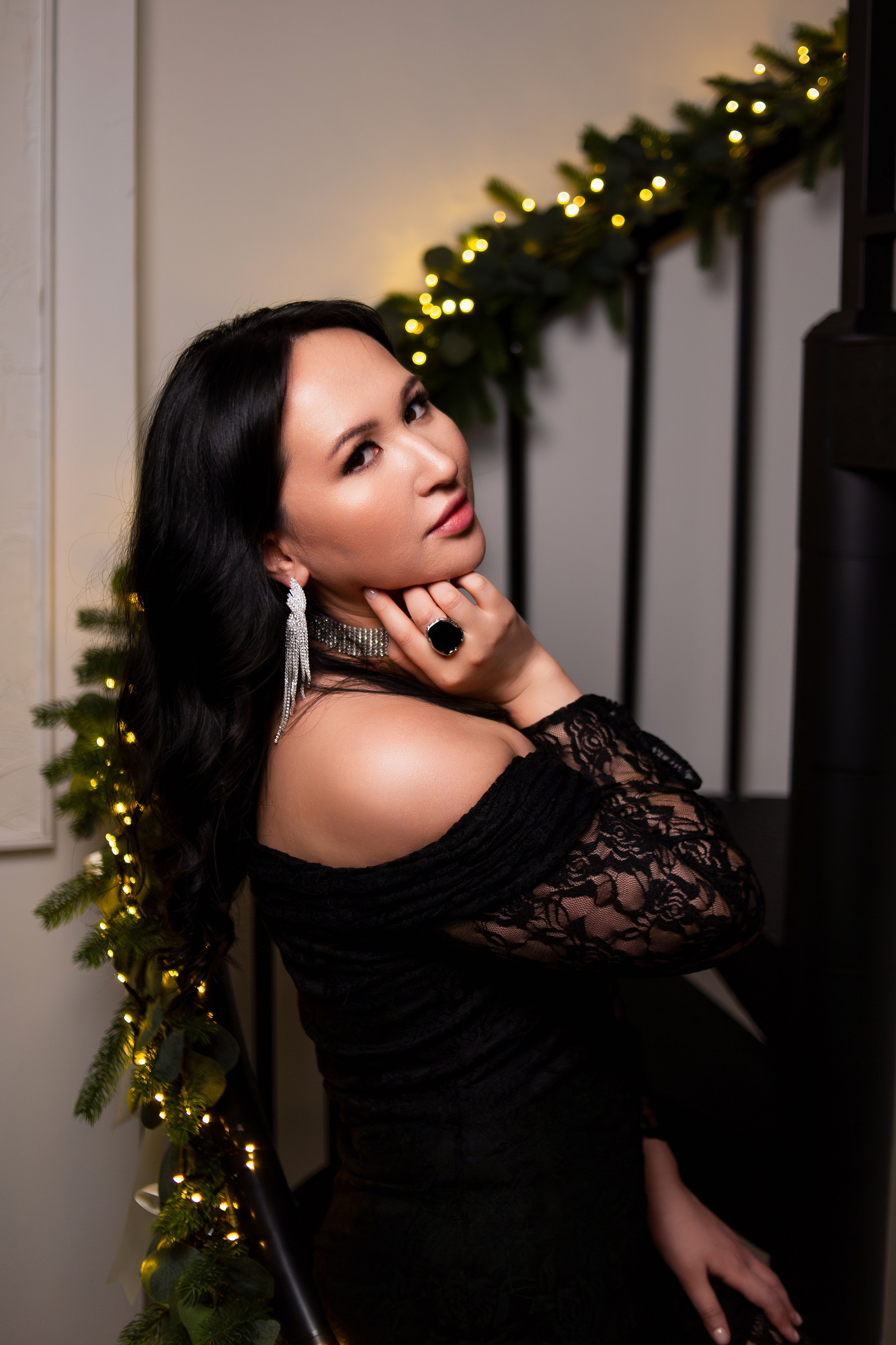 Новогодняя. «Lady in Black». Фотограф Москва / Балашиха