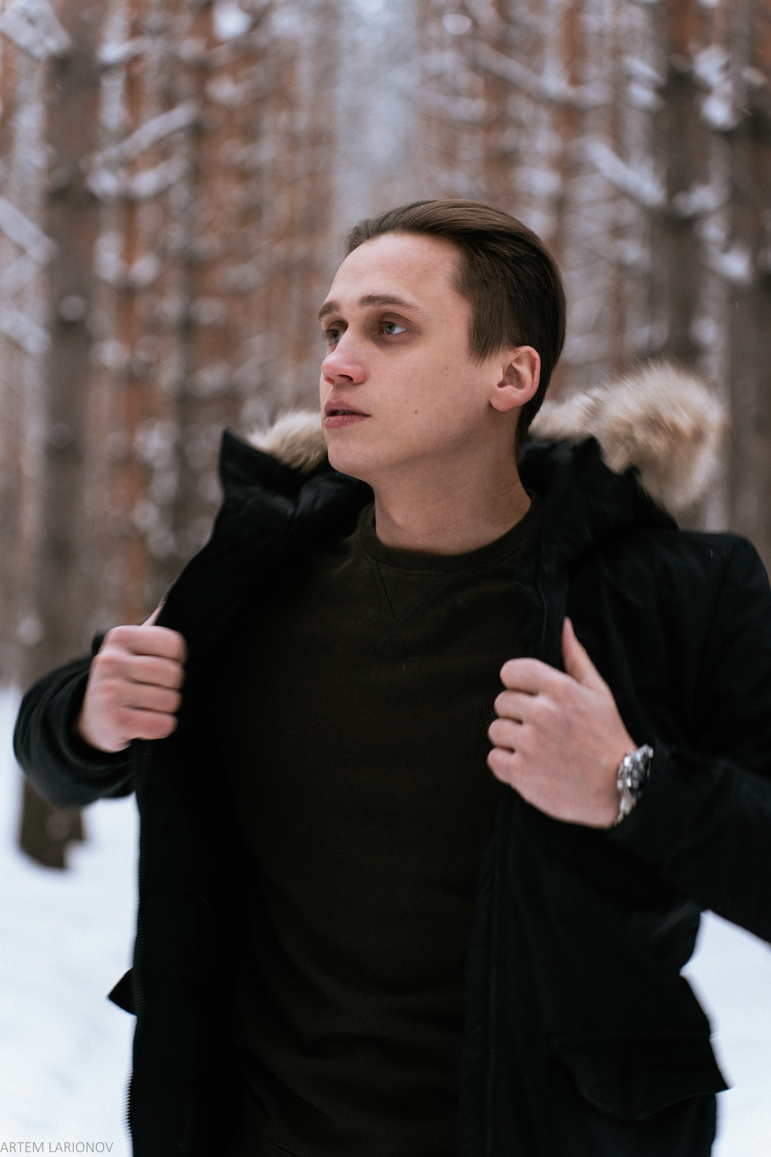 Снежный лес. Фотограф Артем Ларионов