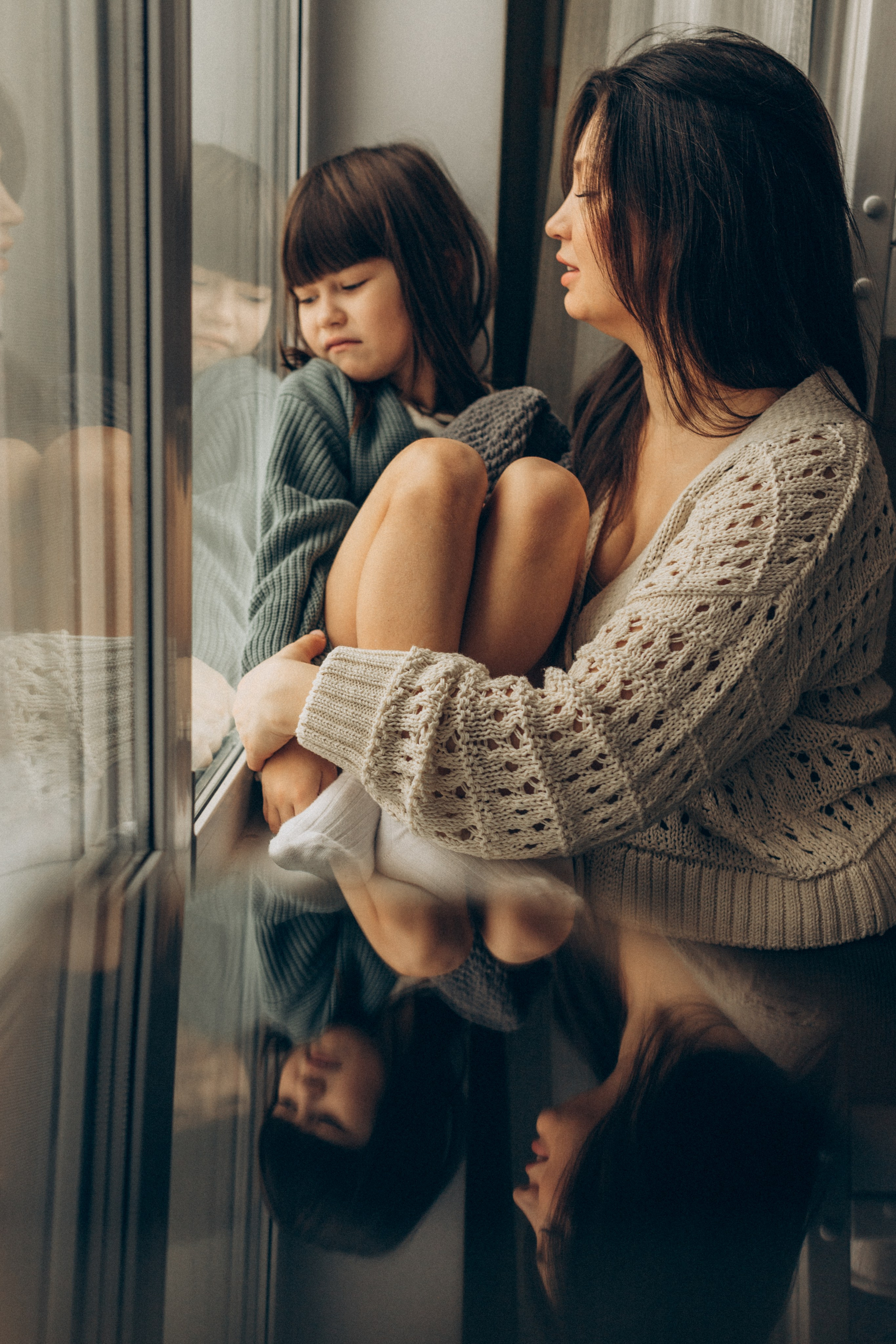 Наталья с Алиной и Ярославой. Семейный фотограф lifestyle в Новосибирске Елена Шпилевая