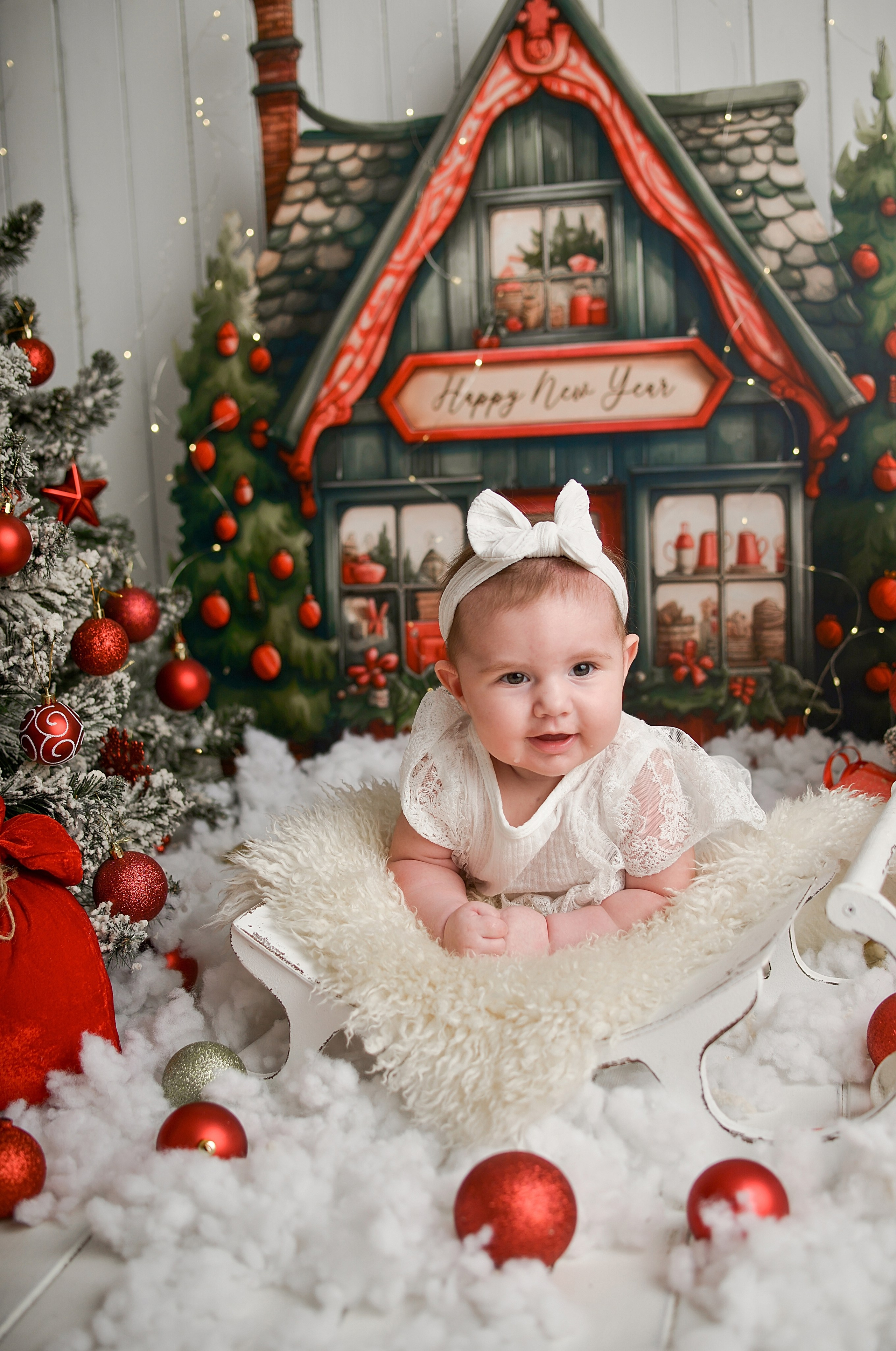 Новогодняя семейная фотосессия в Краснодаре 2023-2024. Фотограф новорожденных Краснодар Малышенко Надежда