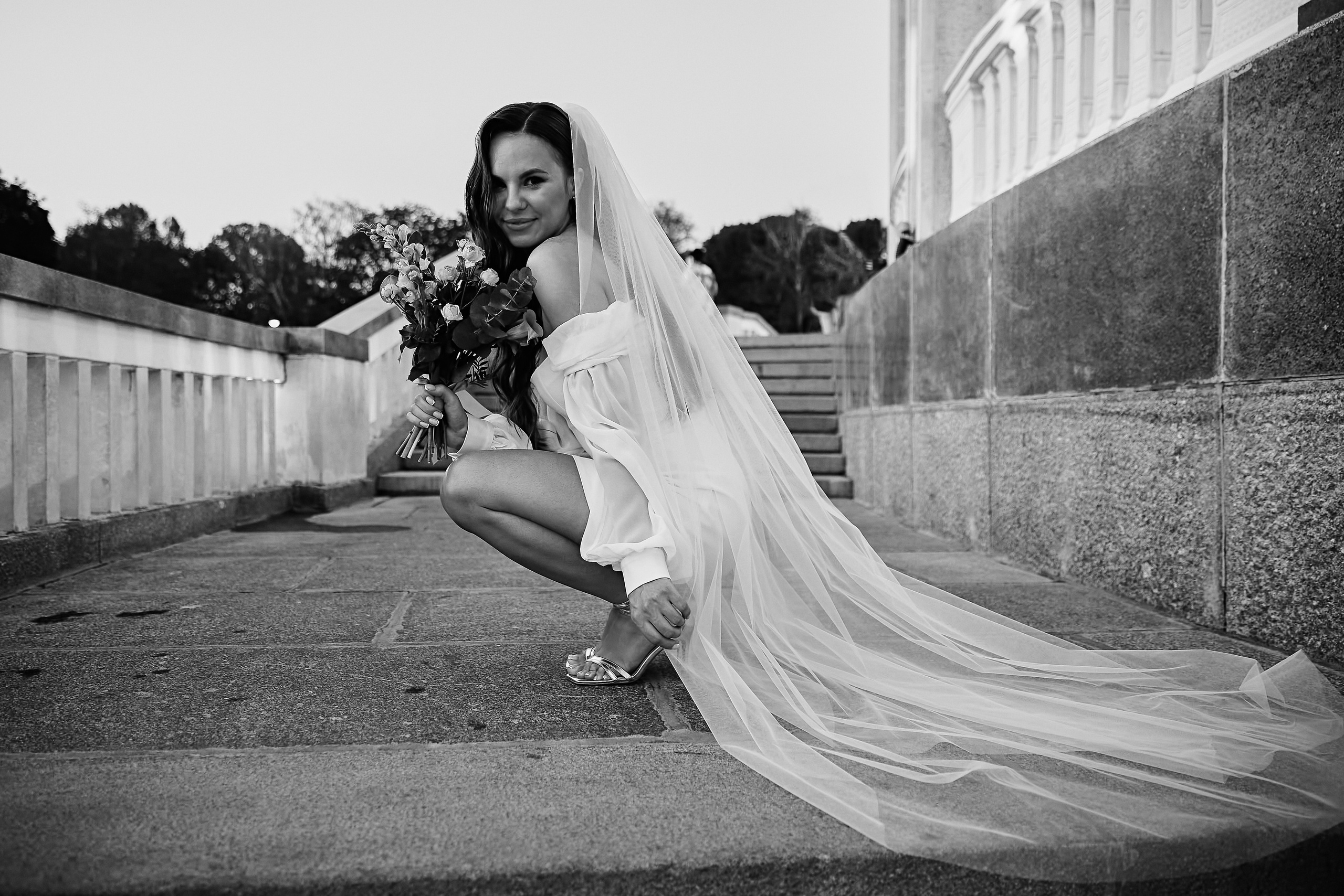 Свадебная фотосессия на Речном вокзале. Свадебный фотограф в Москве и Подмосковье