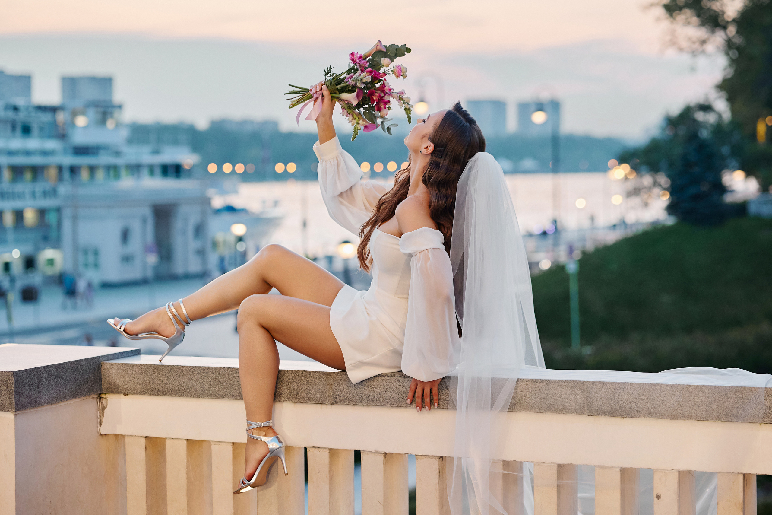 Свадебная фотосессия на Речном вокзале. Свадебный фотограф в Москве и Подмосковье