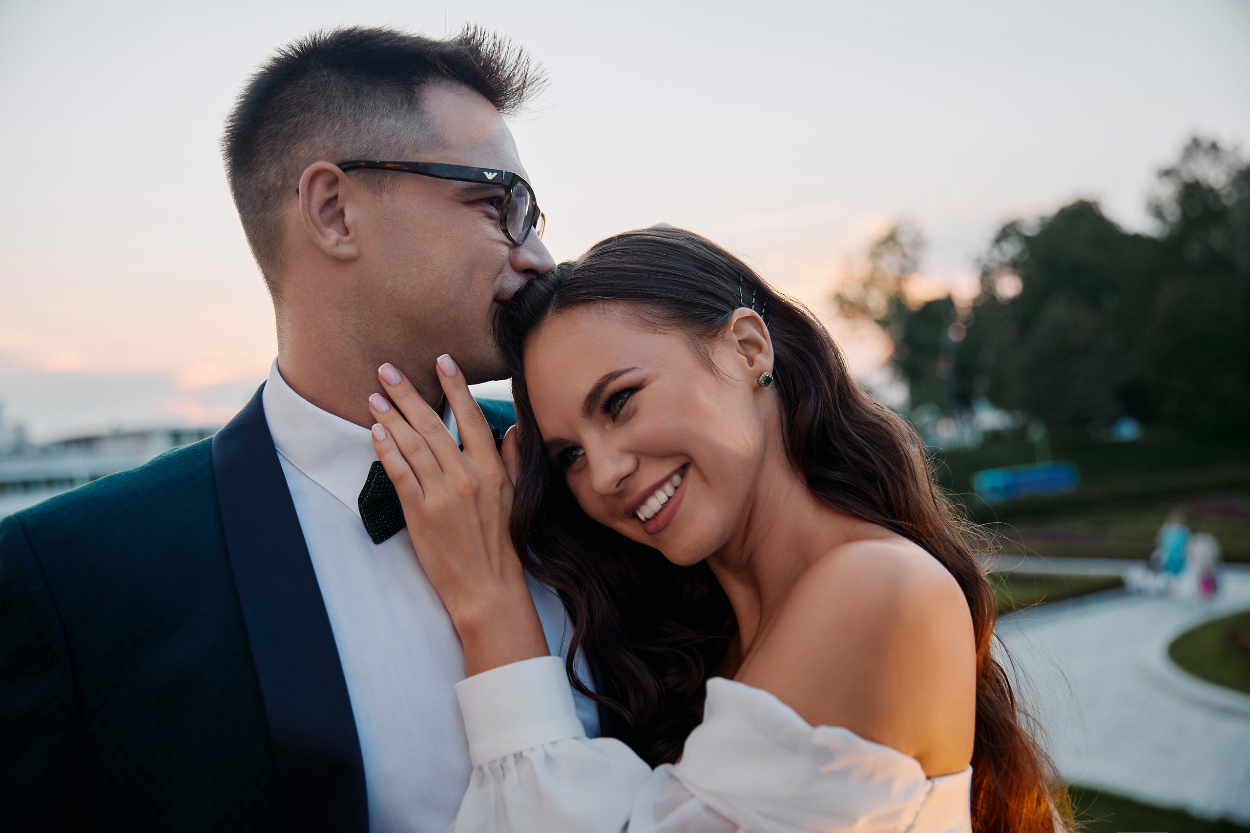 Свадебная фотосессия на Речном вокзале. Свадебный фотограф в Москве и Подмосковье