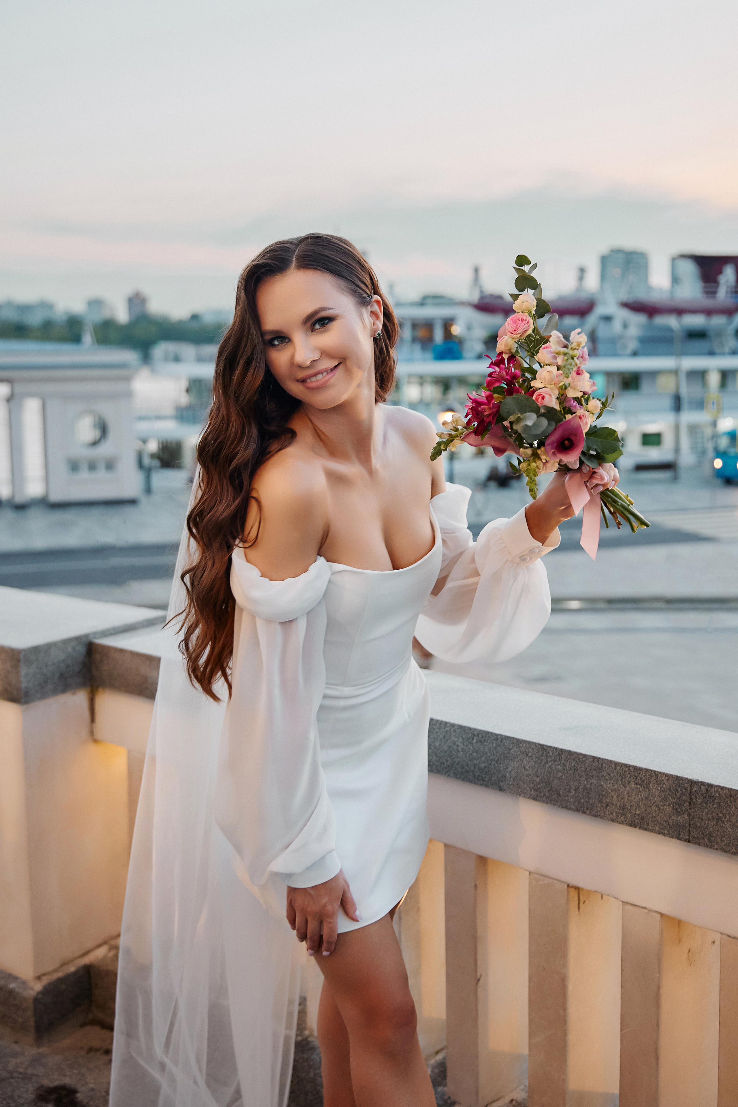 Свадебная фотосессия на Речном вокзале. Свадебный фотограф в Москве и Подмосковье