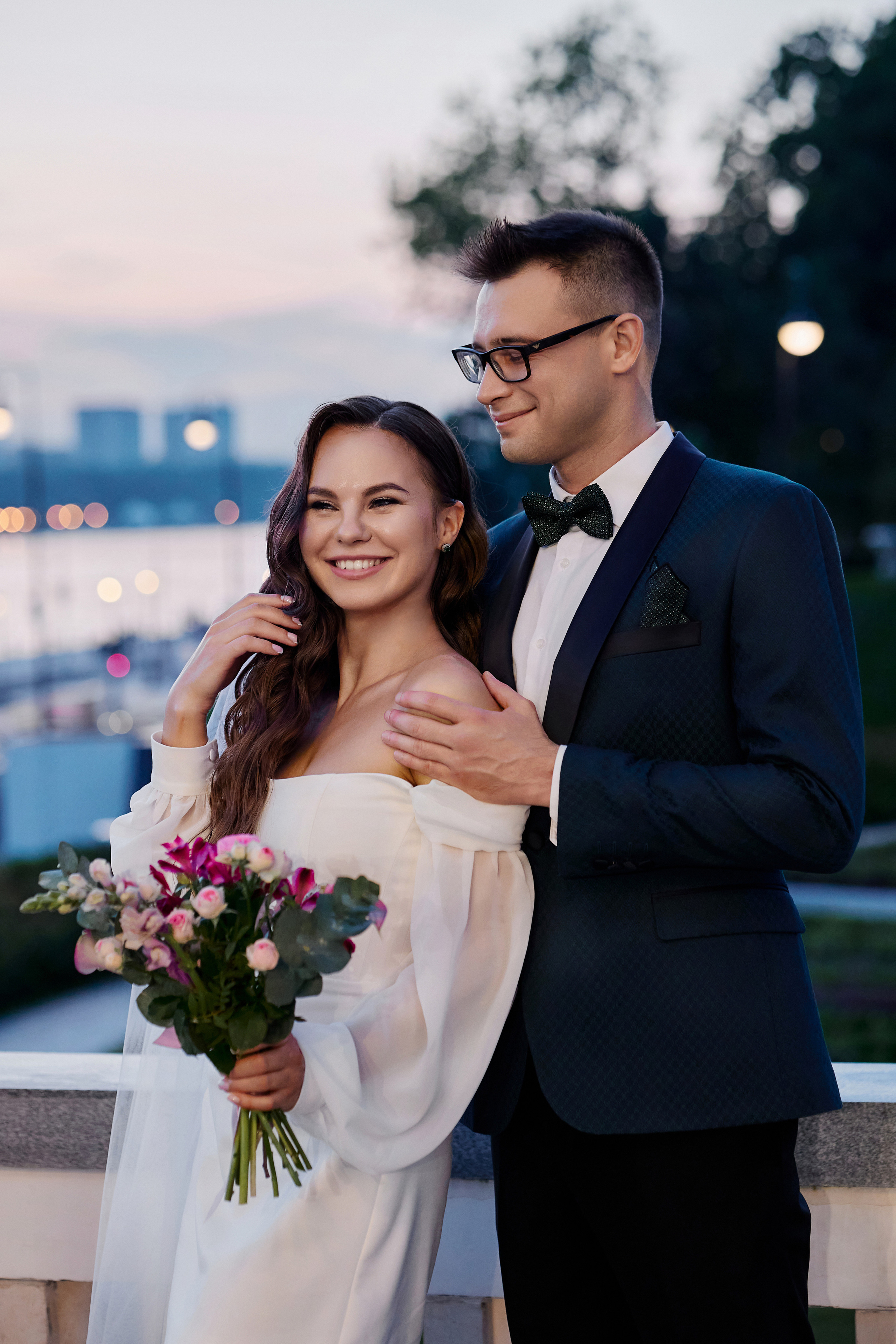 Свадебная фотосессия на Речном вокзале. Свадебный фотограф в Москве и Подмосковье