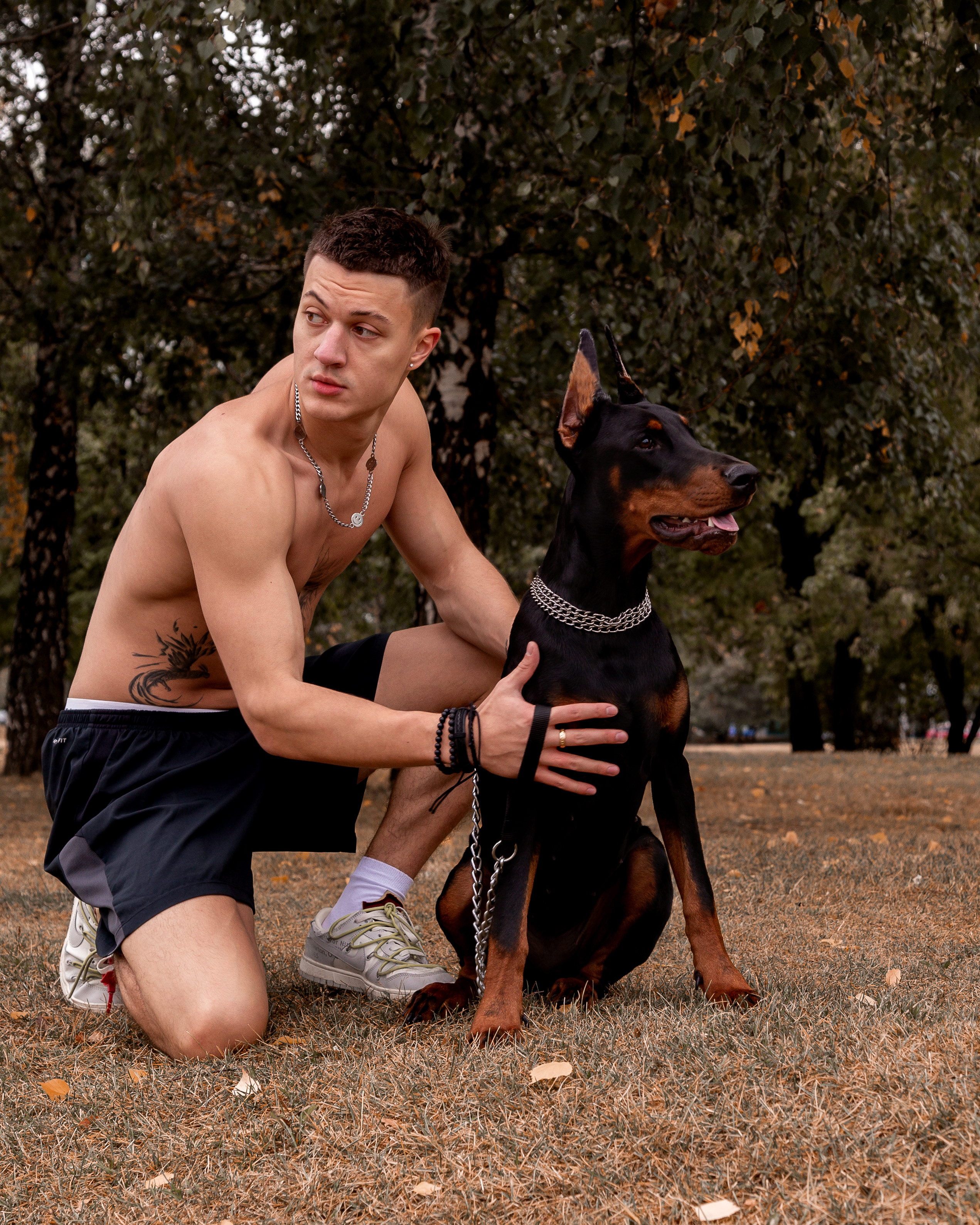 Эдвард с доберманом. Женский фотограф в Москве Светлана Смагина