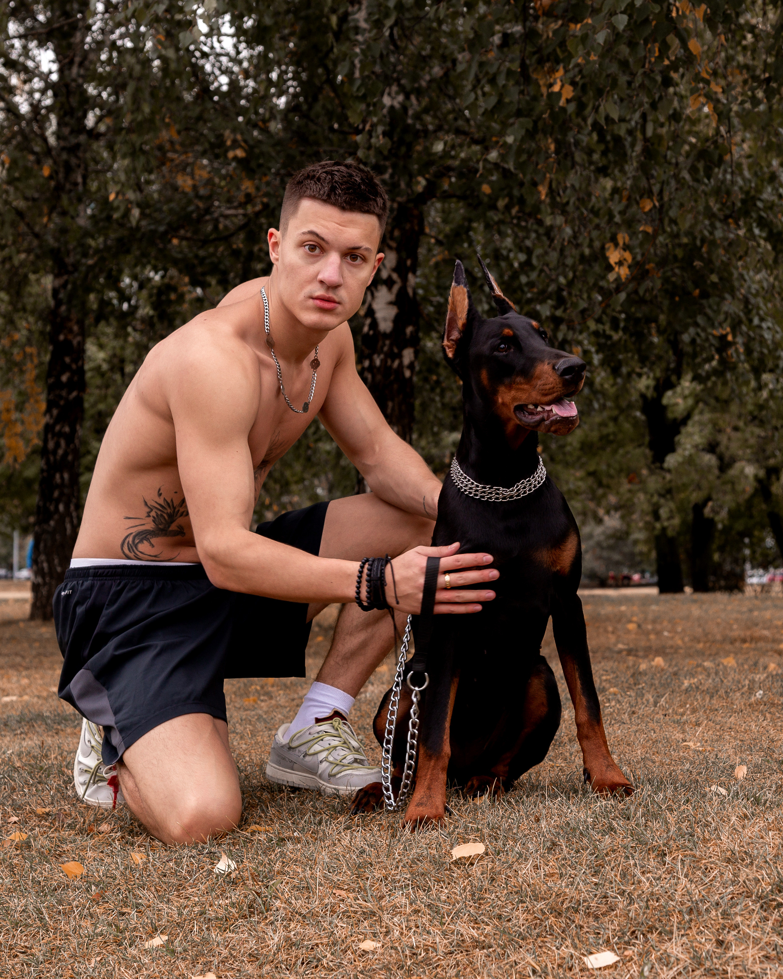 Эдвард с доберманом. Женский фотограф в Москве Светлана Смагина