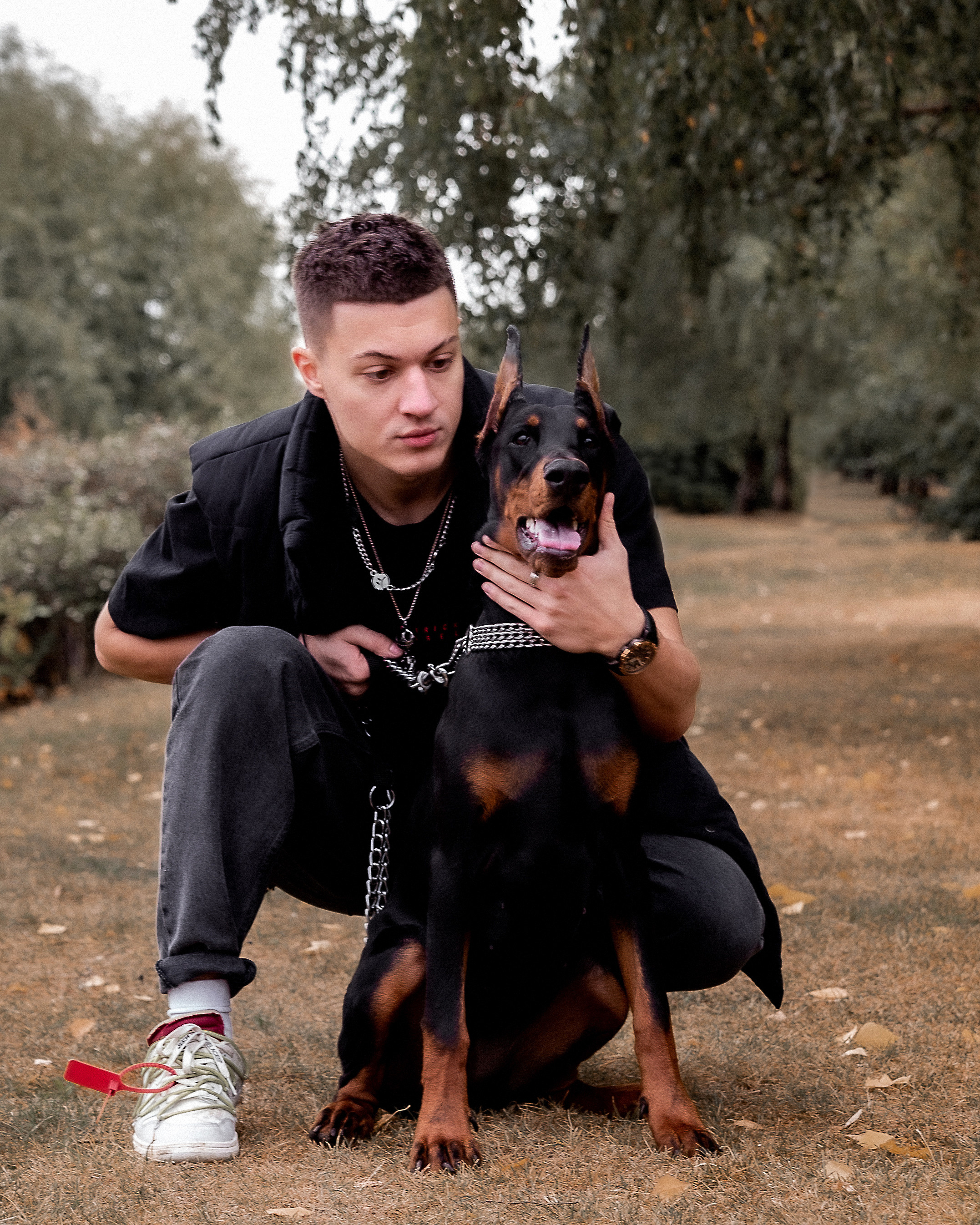 Эдвард с доберманом. Женский фотограф в Москве Светлана Смагина