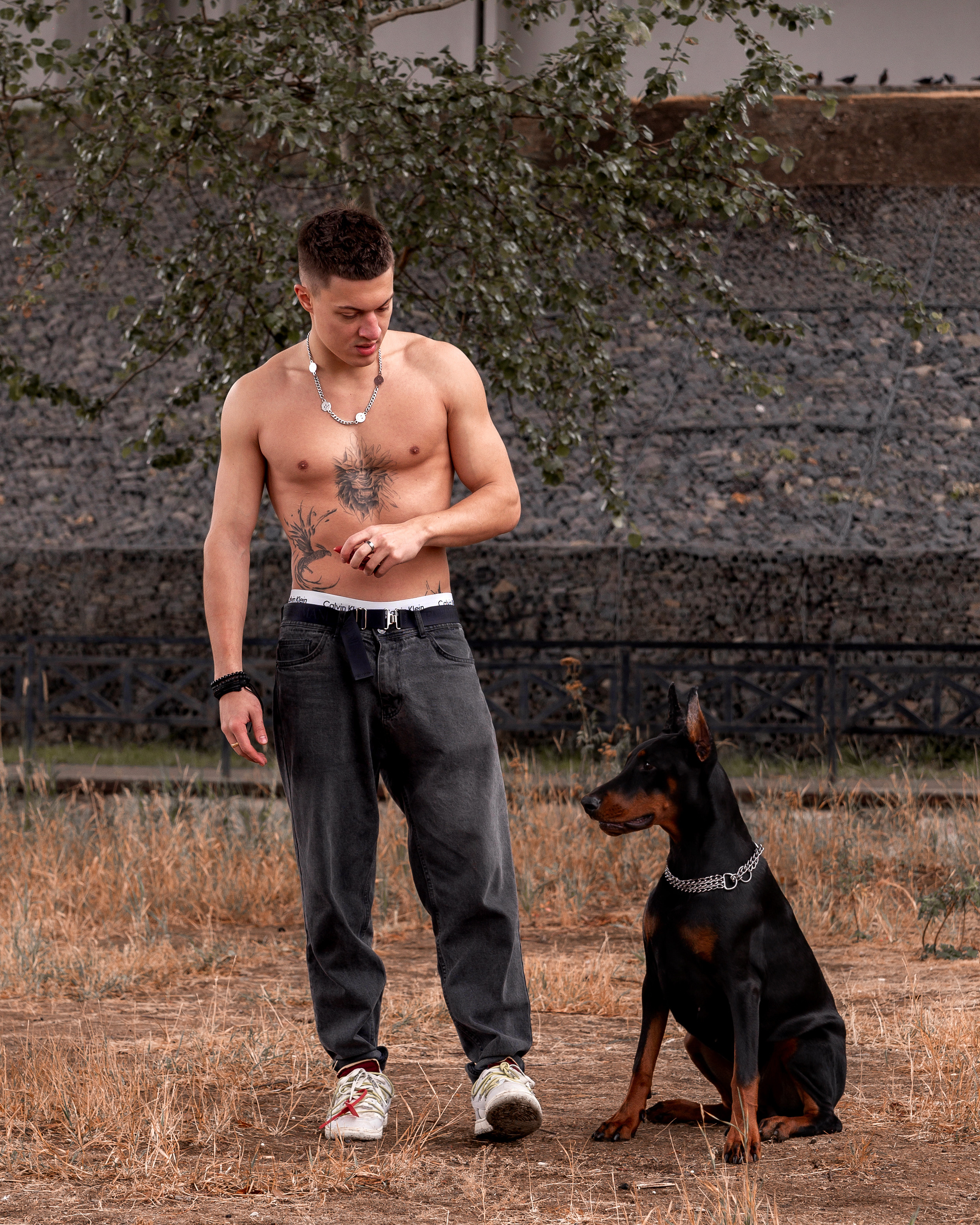 Эдвард с доберманом. Женский фотограф в Москве Светлана Смагина