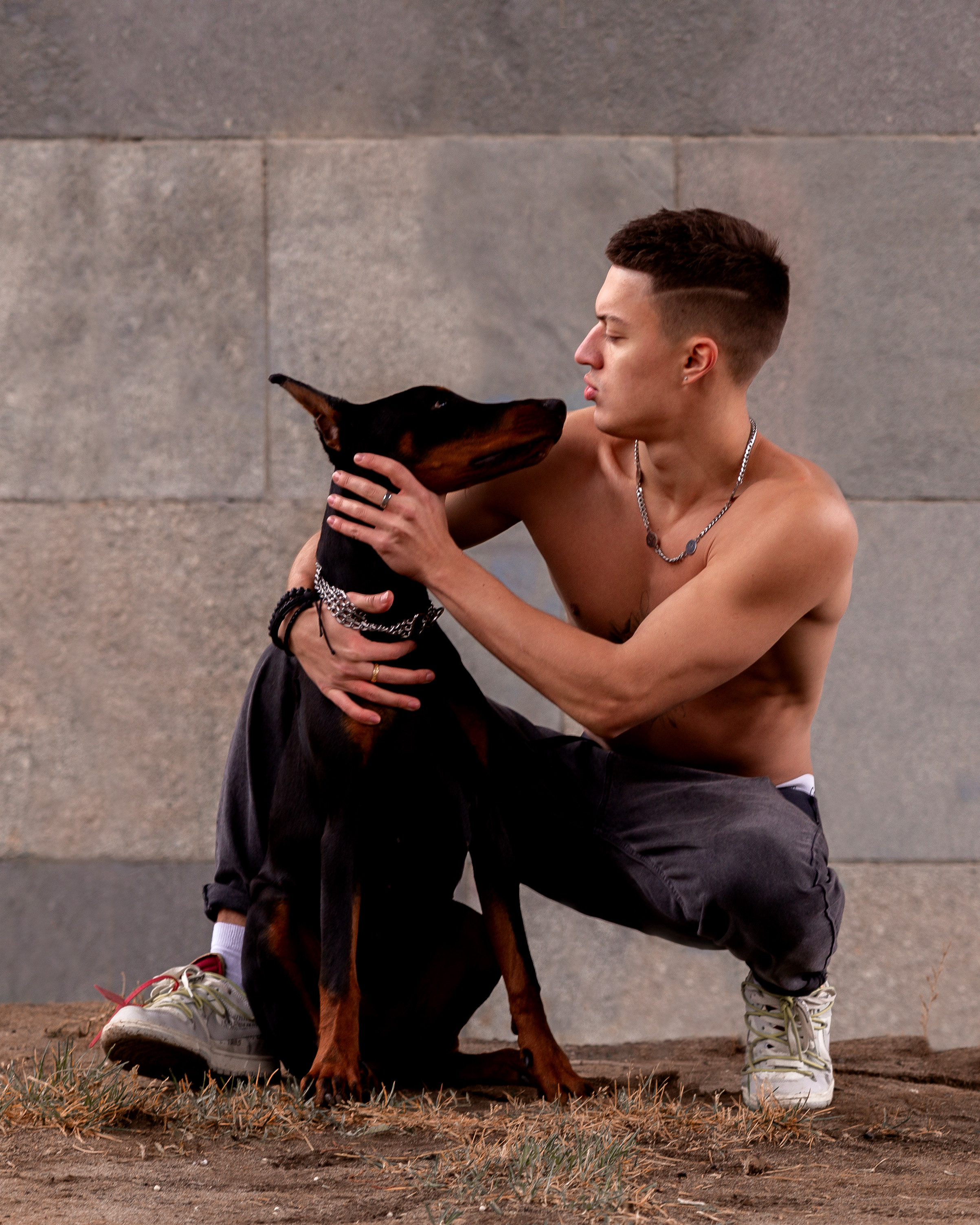 Эдвард с доберманом. Женский фотограф в Москве Светлана Смагина