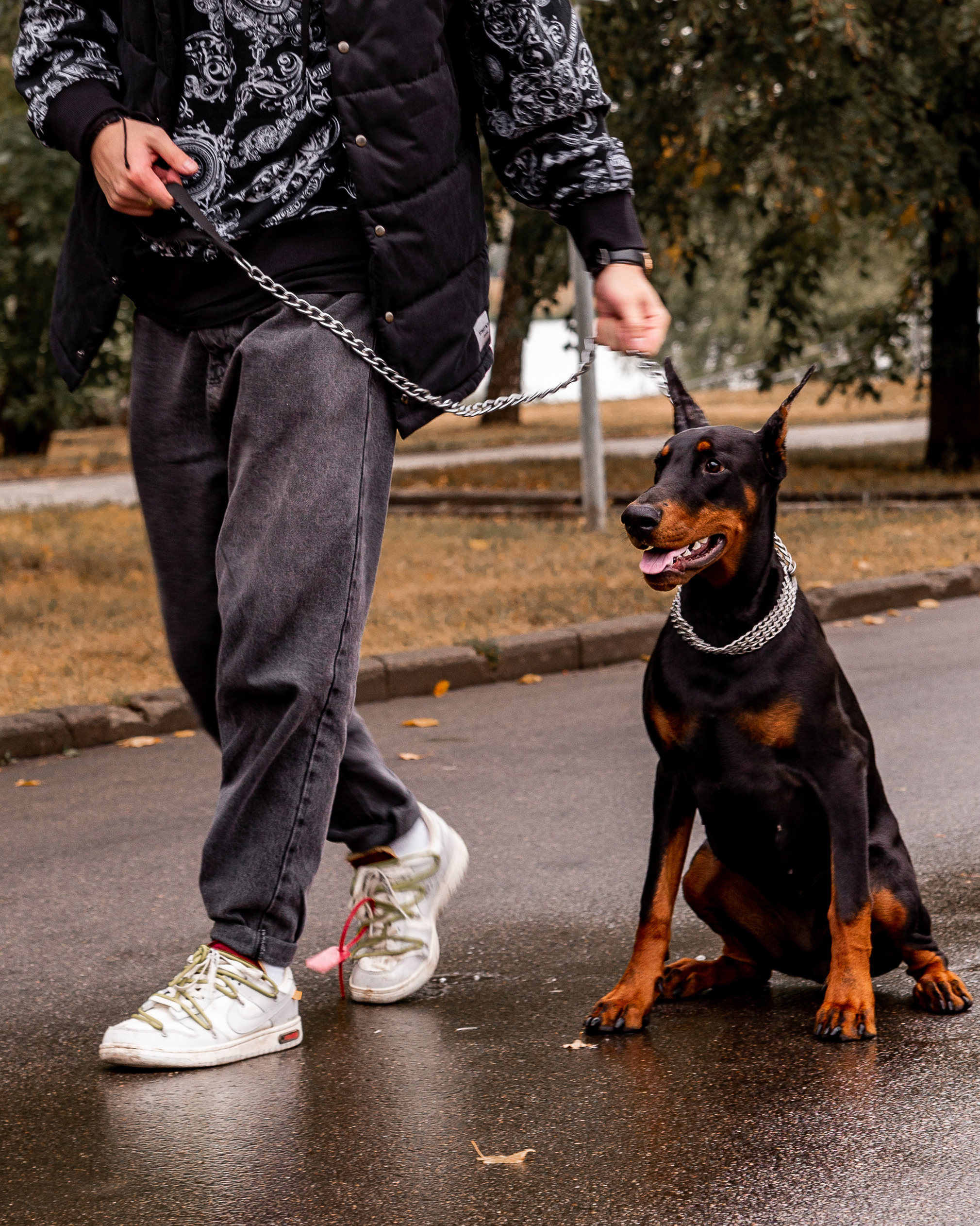 Эдвард с доберманом. Женский фотограф в Москве Светлана Смагина