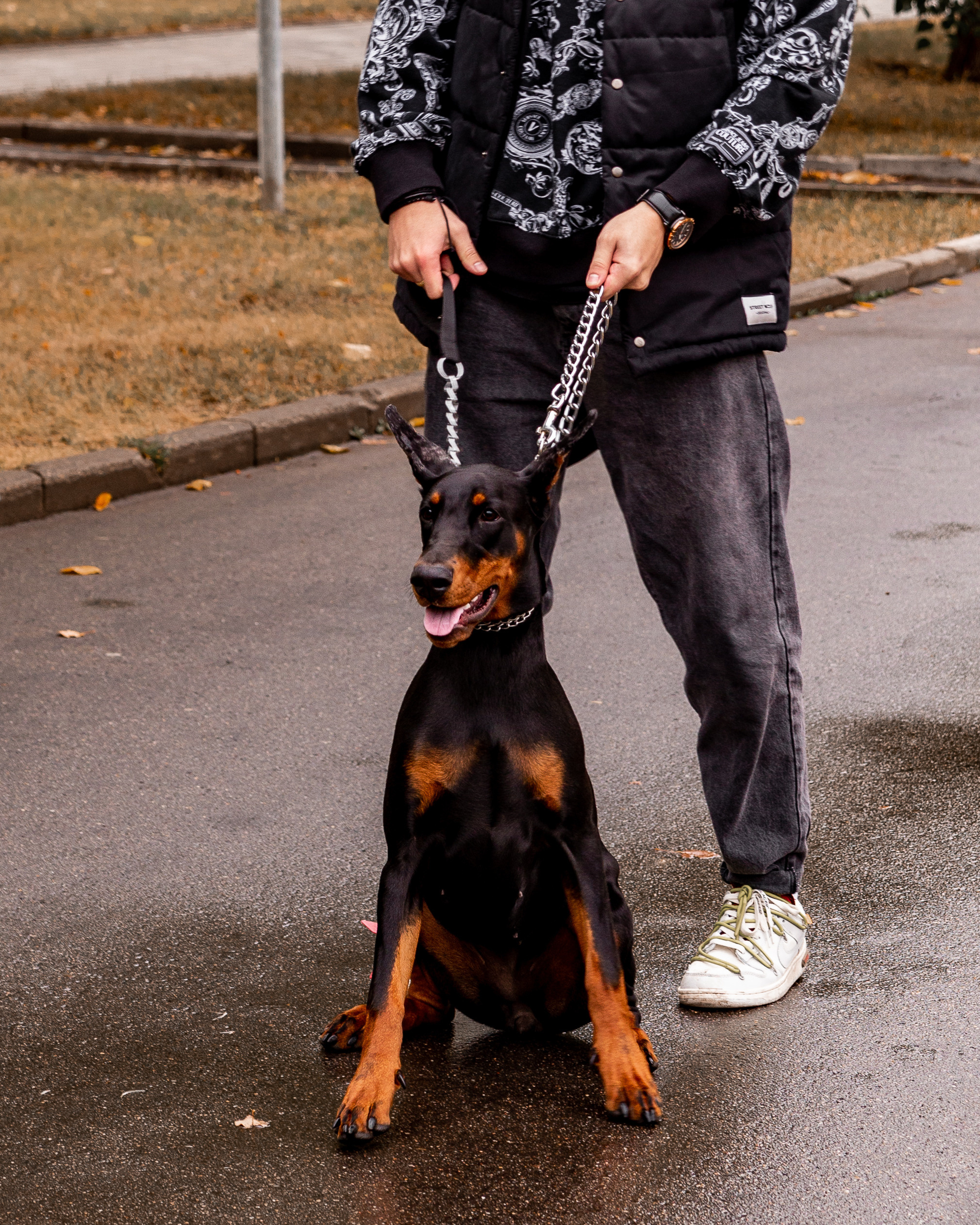 Эдвард с доберманом. Женский фотограф в Москве Светлана Смагина