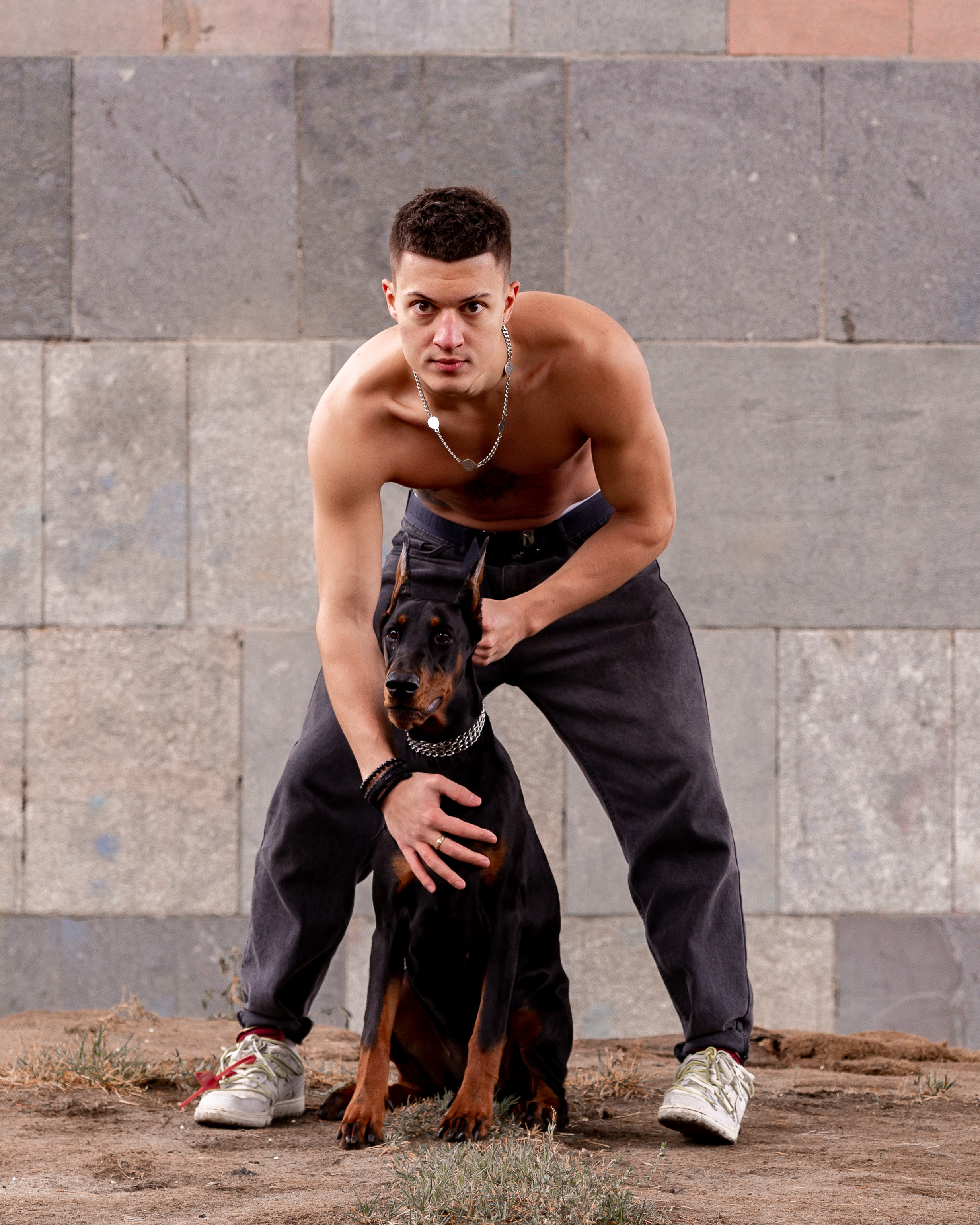 Эдвард с доберманом. Женский фотограф в Москве Светлана Смагина