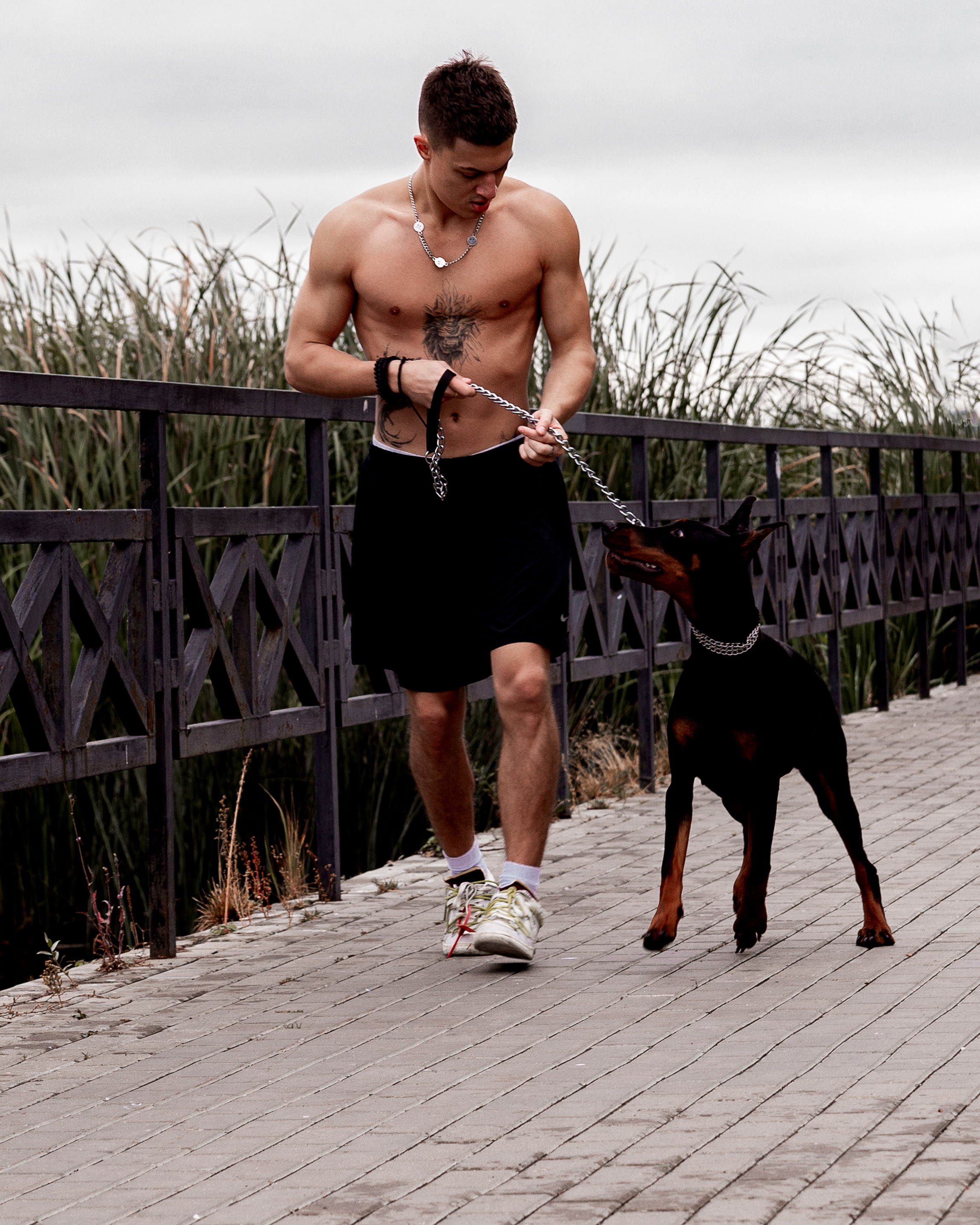 Эдвард с доберманом. Женский фотограф в Москве Светлана Смагина