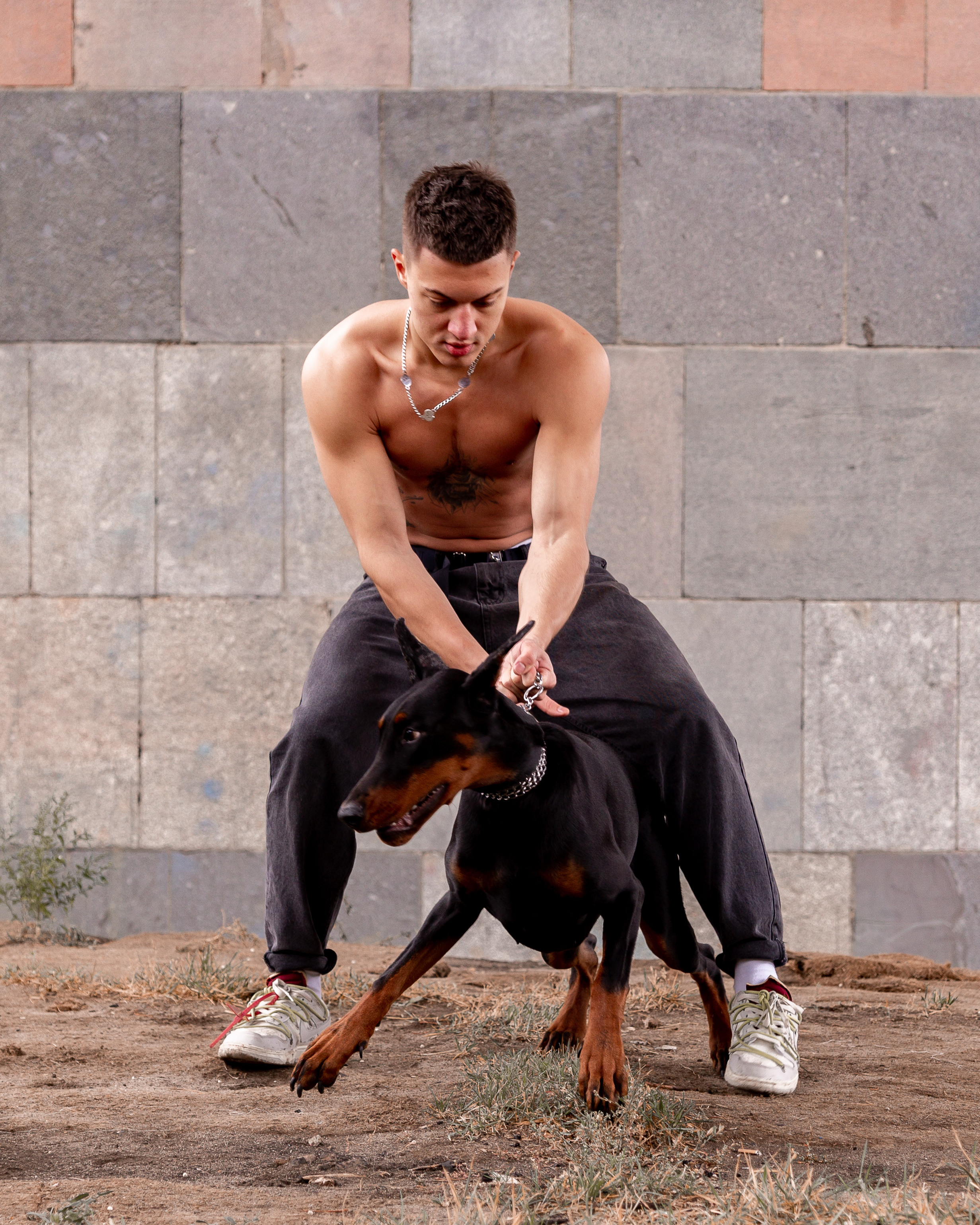 Эдвард с доберманом. Женский фотограф в Москве Светлана Смагина