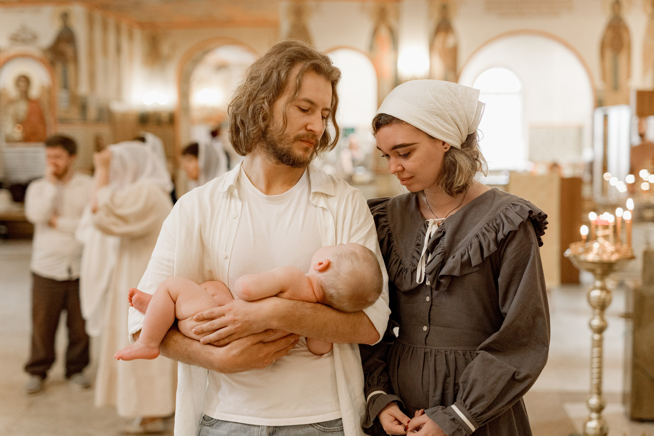 Таинство Крещения Веры. Фотограф новорождённых Newborn Москва