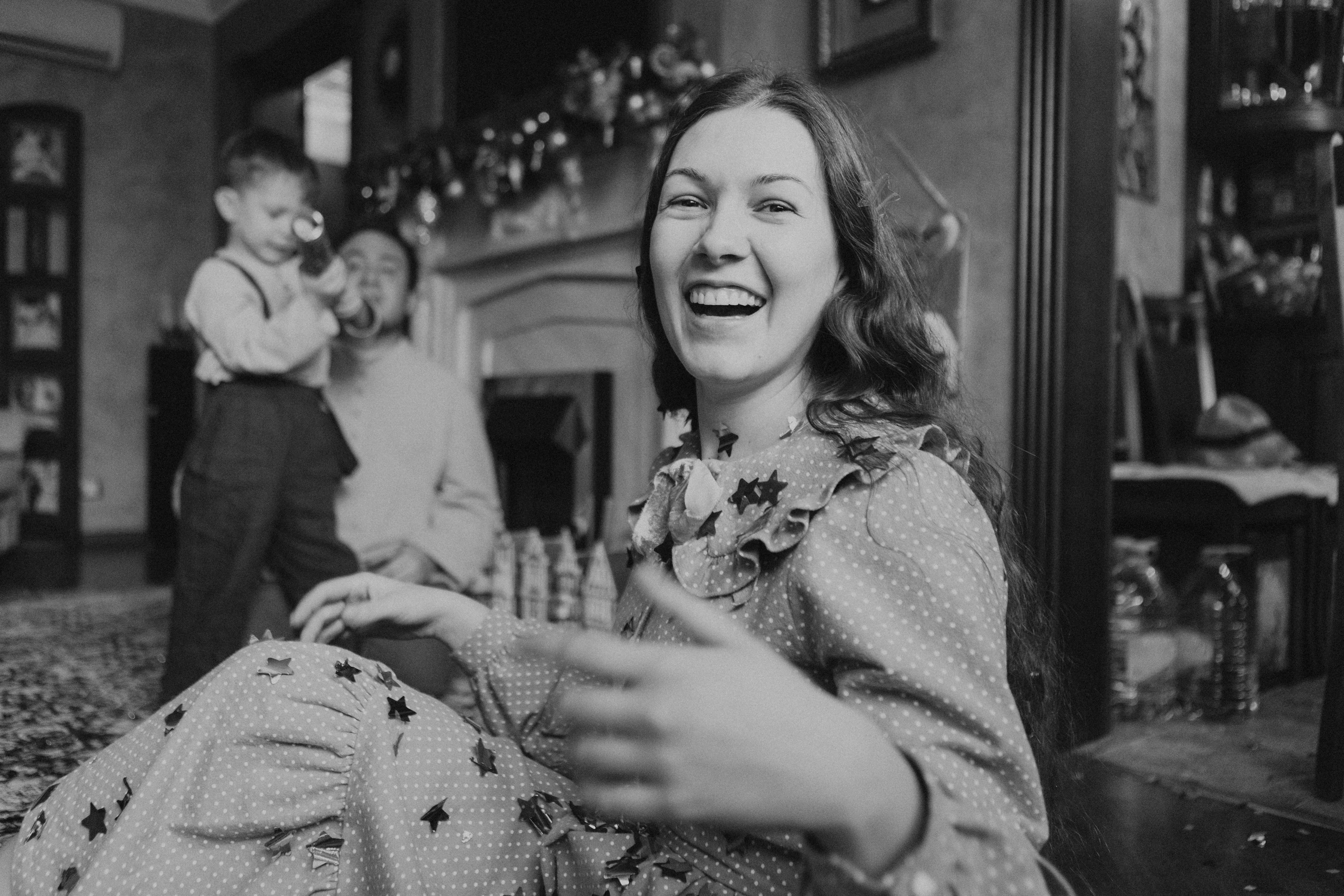 Новогодняя фотосессия дома Москва. Семейный фотограф Маша Тимофеева | Москва