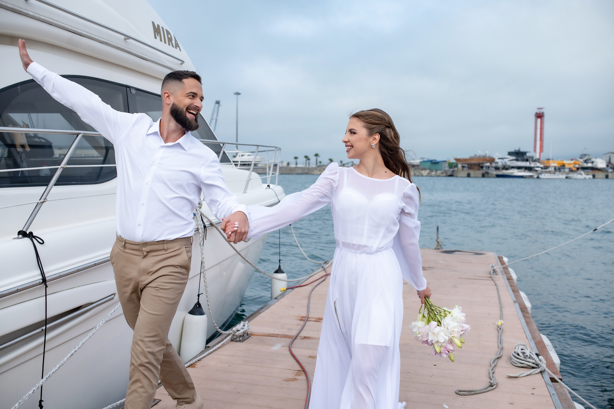 Свадьба на яхте. Наталья Слесаренко фотограф в Сочи