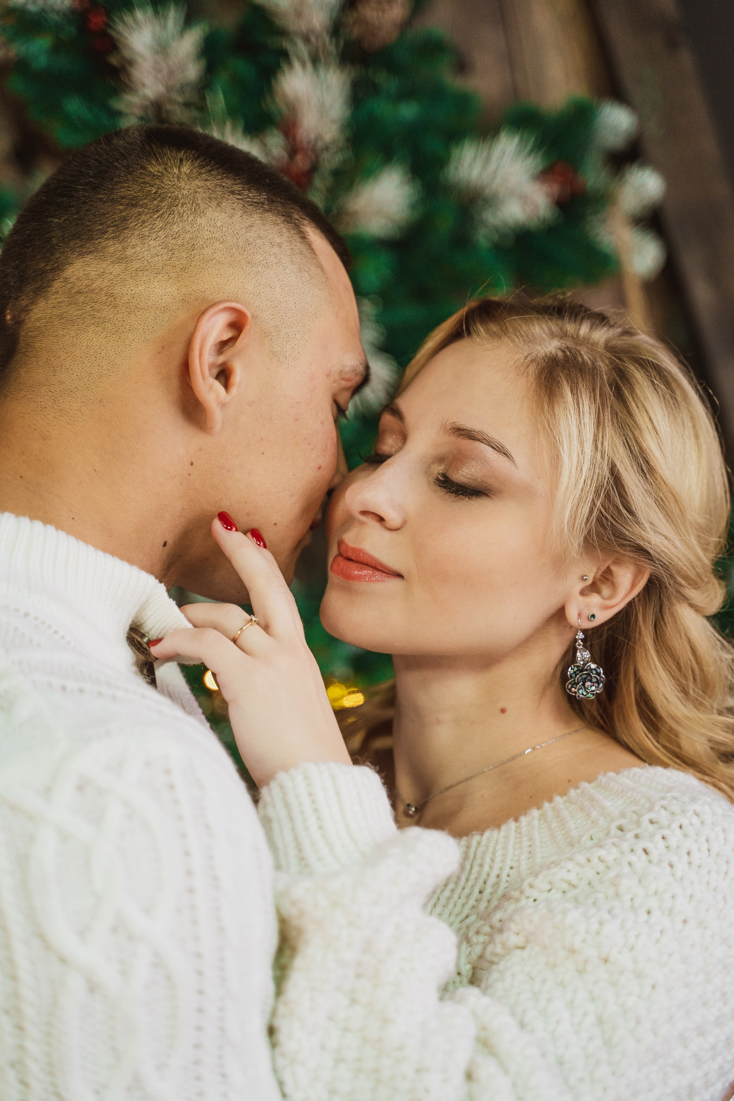 Новогодняя фотосессия беременности в студии. Анна и Кирилл. Свадебный и репортажный фотограф в Уфе| Осетрова Ольга