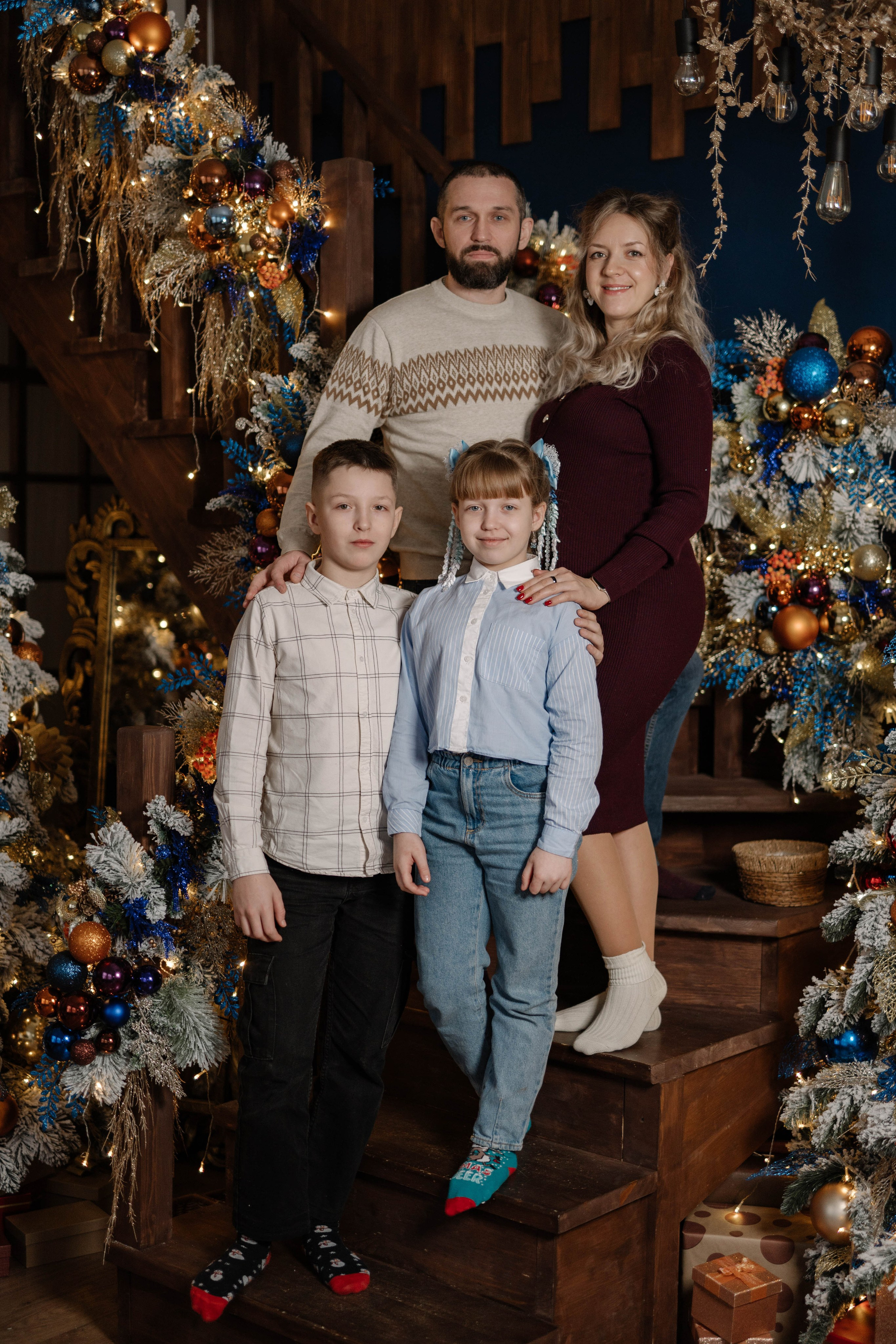 Семейная новогодняя съемка. Свадебный и семейный фотограф в Калуге Анна Киреева