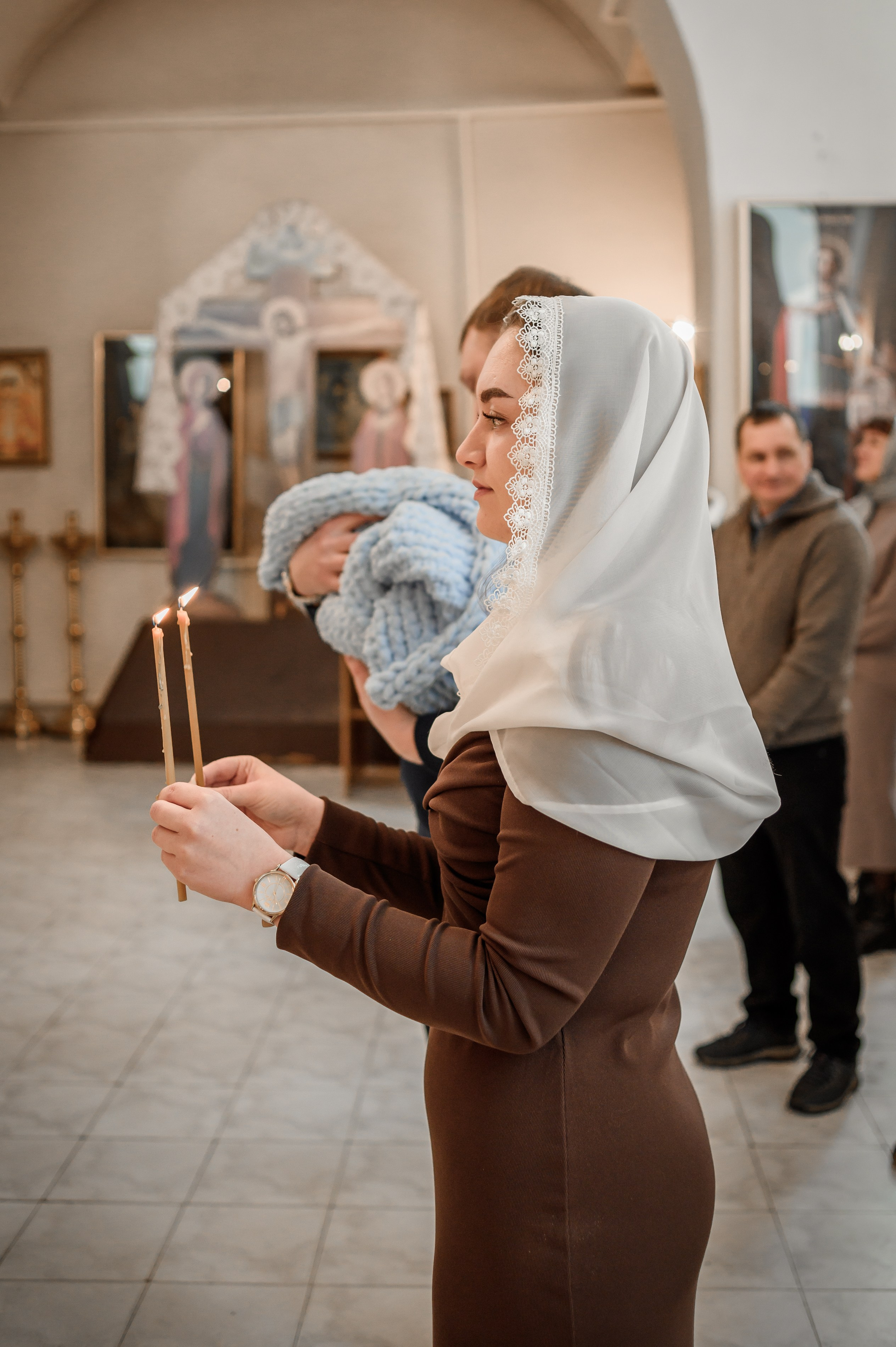 Фотограф на крещение в Рязани Валя Лялина. Фотограф новорождённых в Рязани, фотосъемка выписки из роддома, крещен