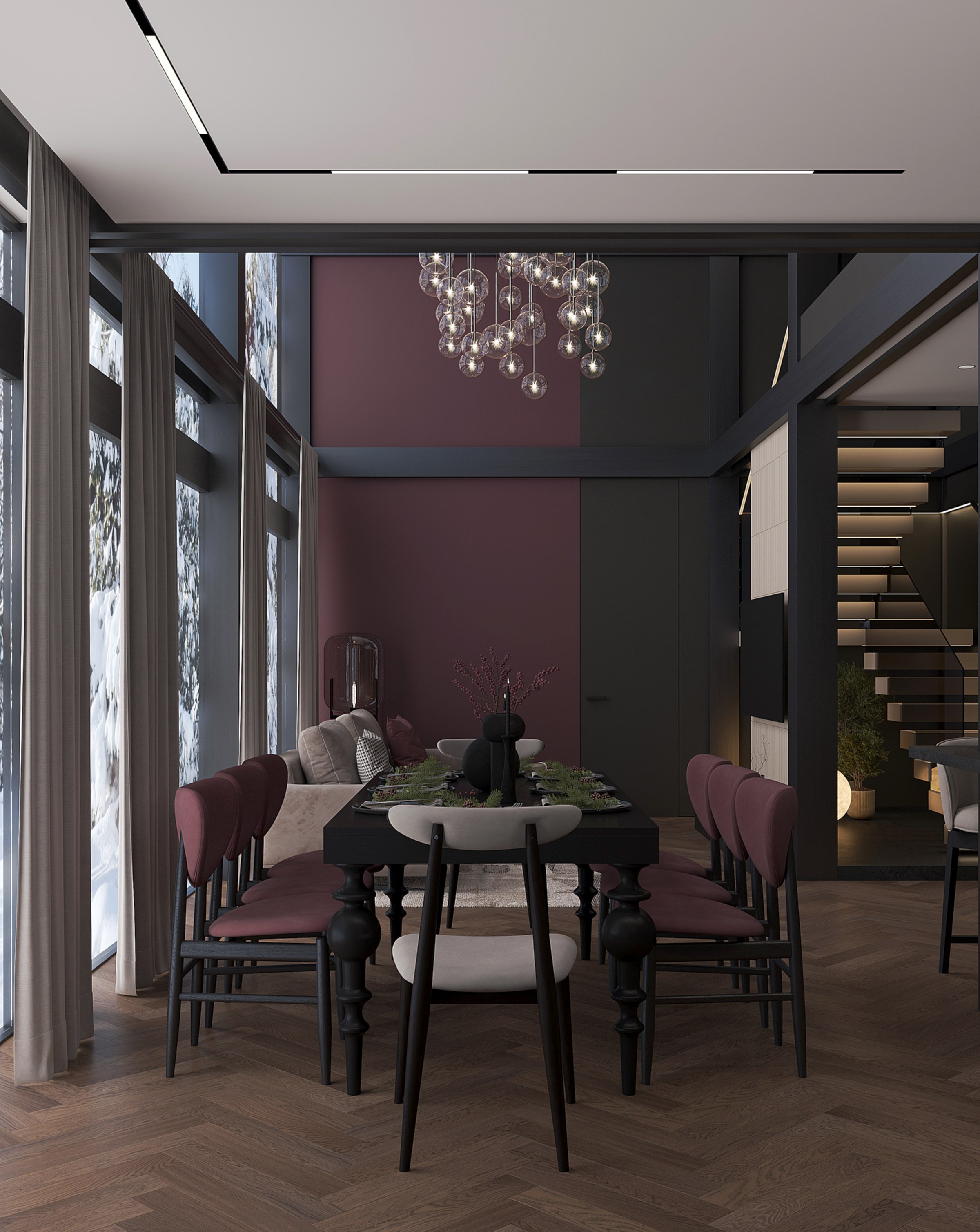 Проект Фахверк Омск. Студия дизайна интерьера Лактионовой Елены