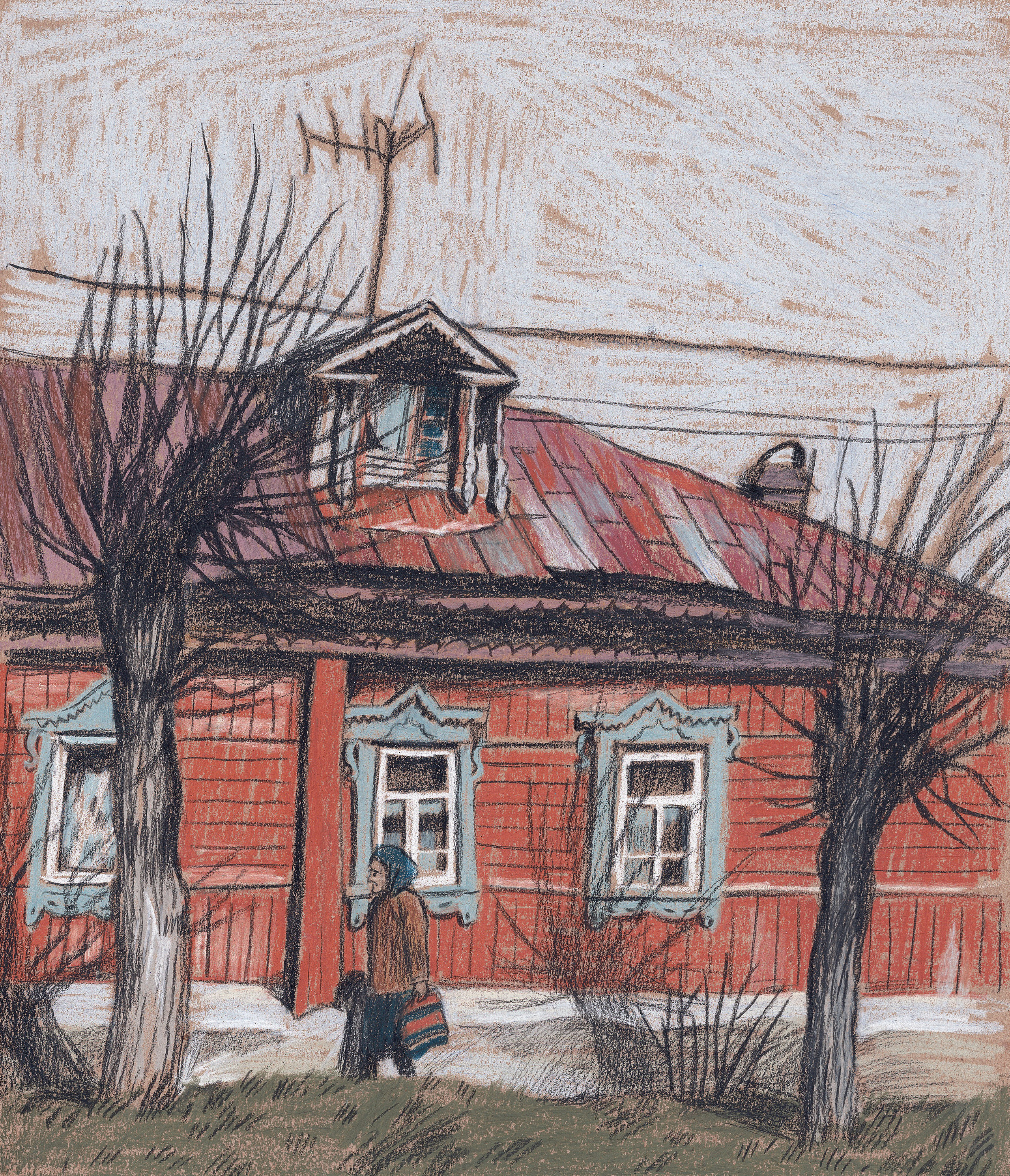 Домики. Художник Карина Милосердова