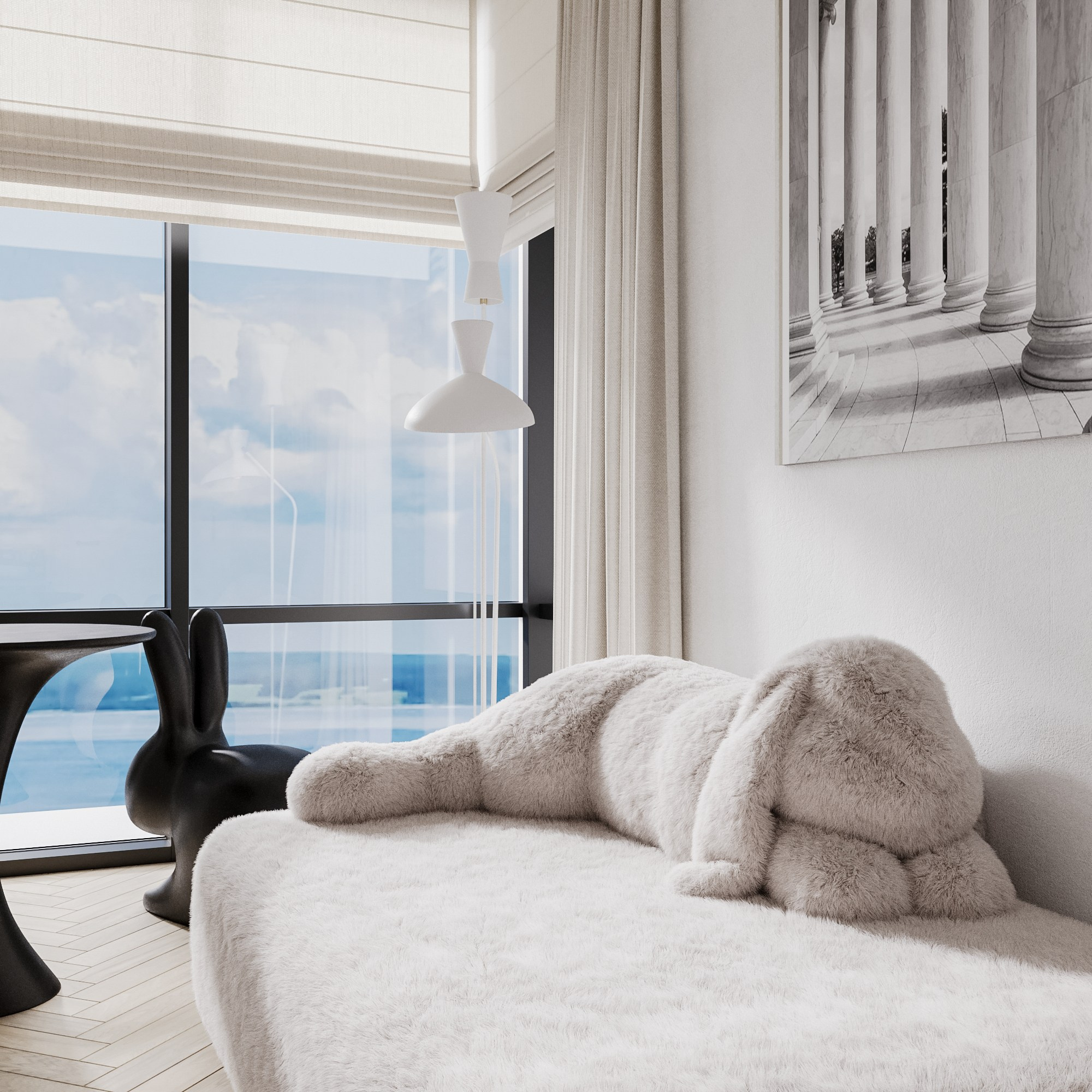 дизайн детской комнаты, визуализация интерьера