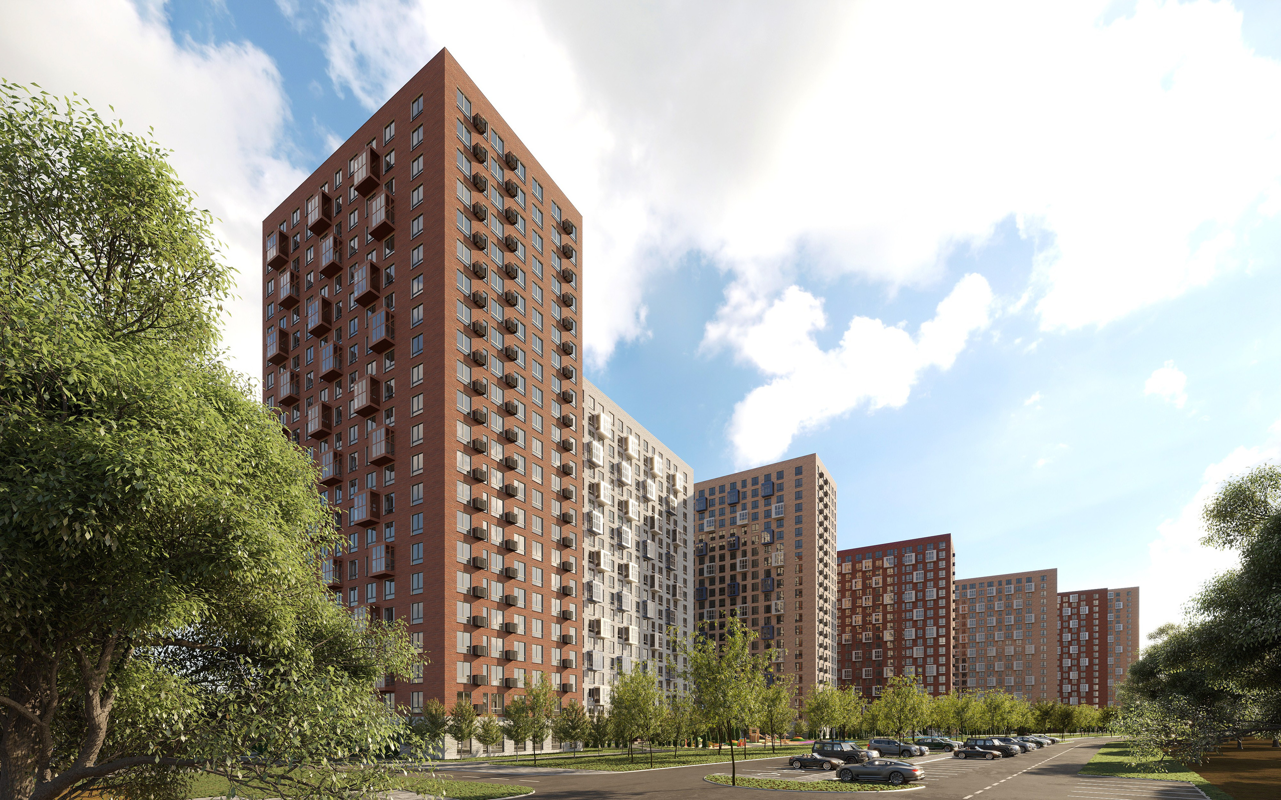 3D Visualization of Residential Complex in Kaluga. 3D INTERIOR AND ARCHITECTURE VISUALIZATION