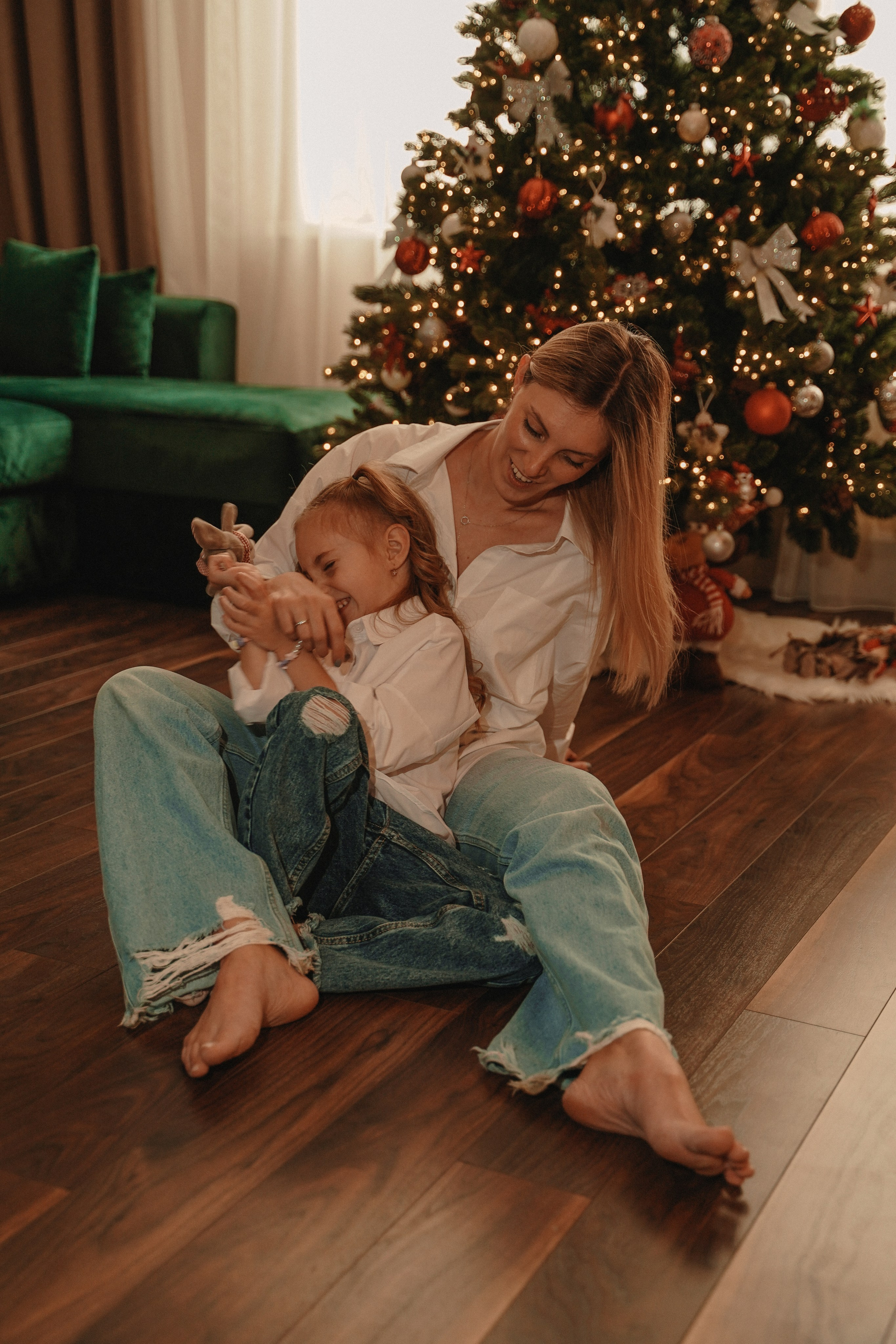 Домашняя Новогодняя фотосессия. Семейный и женский фотограф в Краснодаре Анастасия Приймак